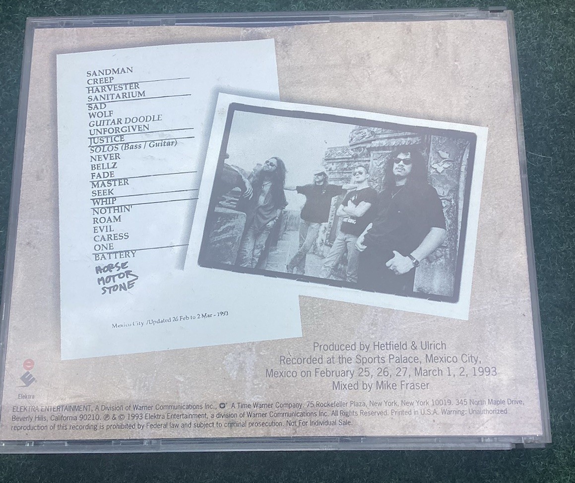 METALLICA Live Shit: Binge And Purge Mexico City 3 CD Box Set/1993 Case Crack