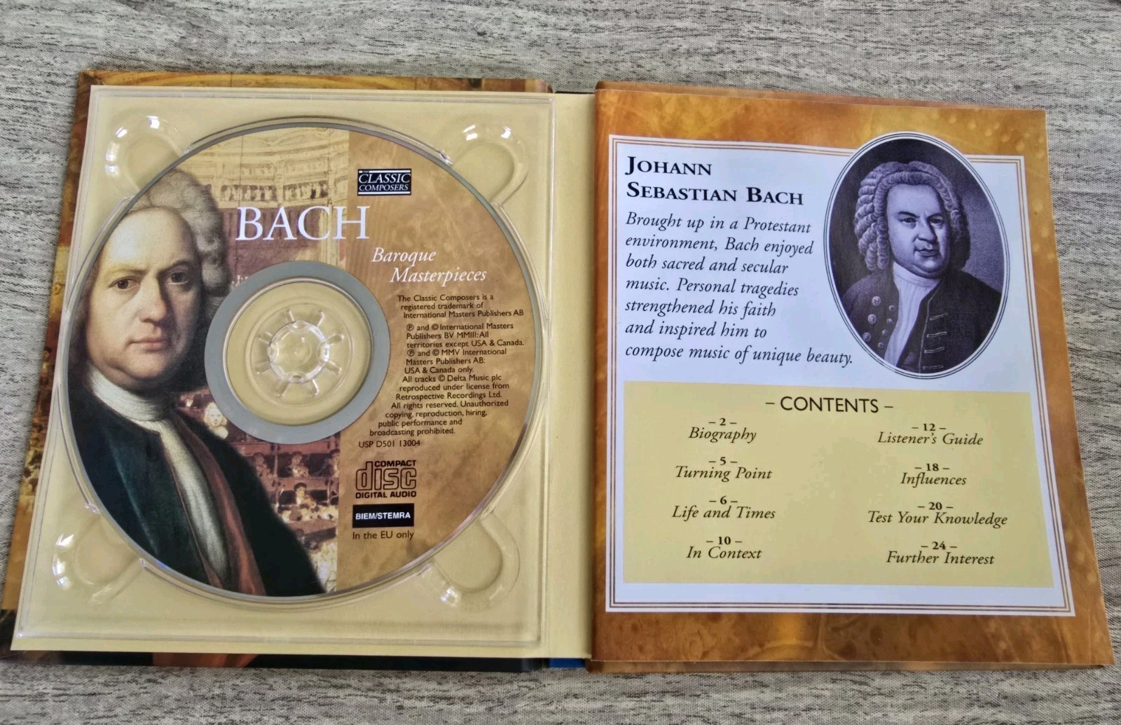 Classic Composers - CD's & Booklets - Set of 4 Classical Music
