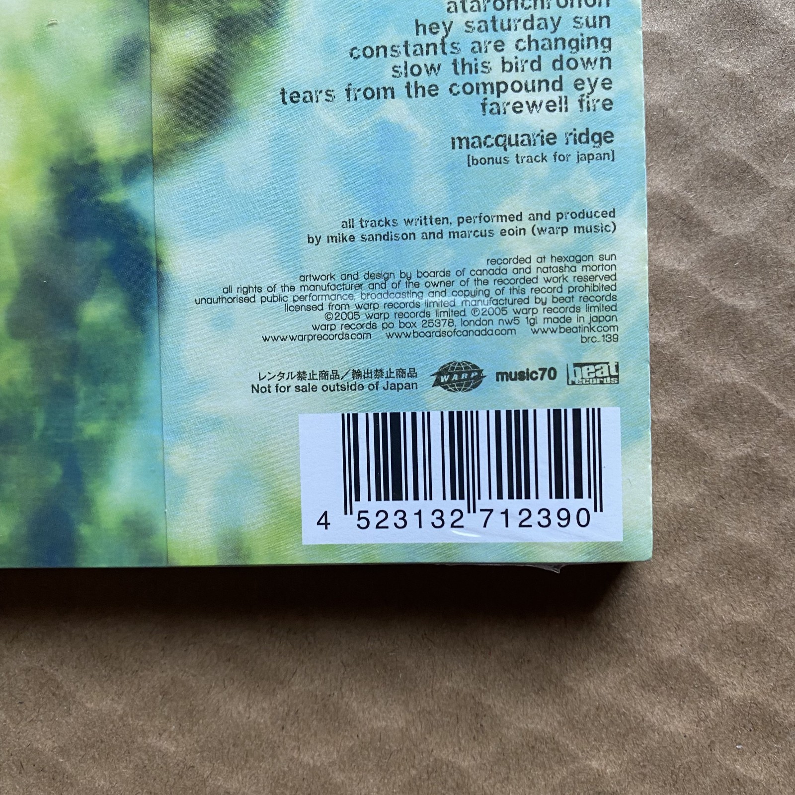 Boards of Canada Music The Campfire Headphase Japan Edition CD w bonus Track