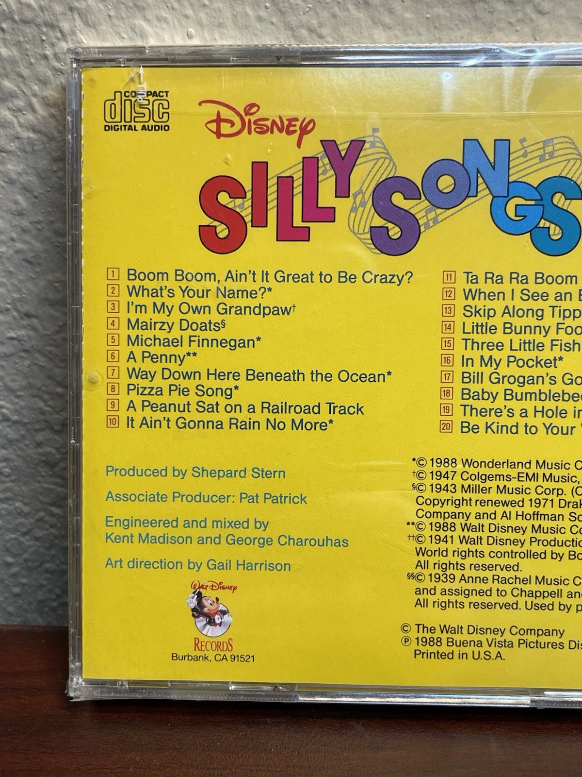 Disney Silly Songs: 20 Simply Super Singable Silly Songs - Audio CD - Sealed
