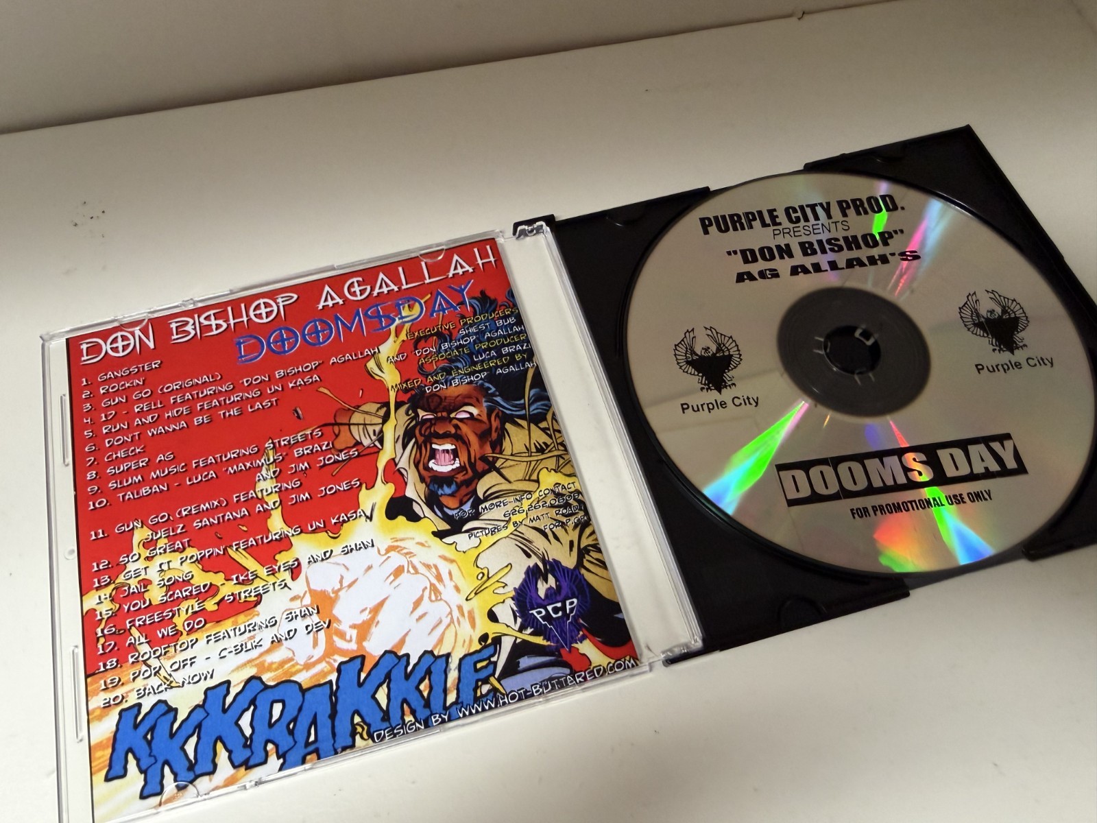 RARE! PURPLE CITY DIPSET DIPLOMATS AGALLAH DOOMSDAY DON BISHOP MIXTAPE MIX CD