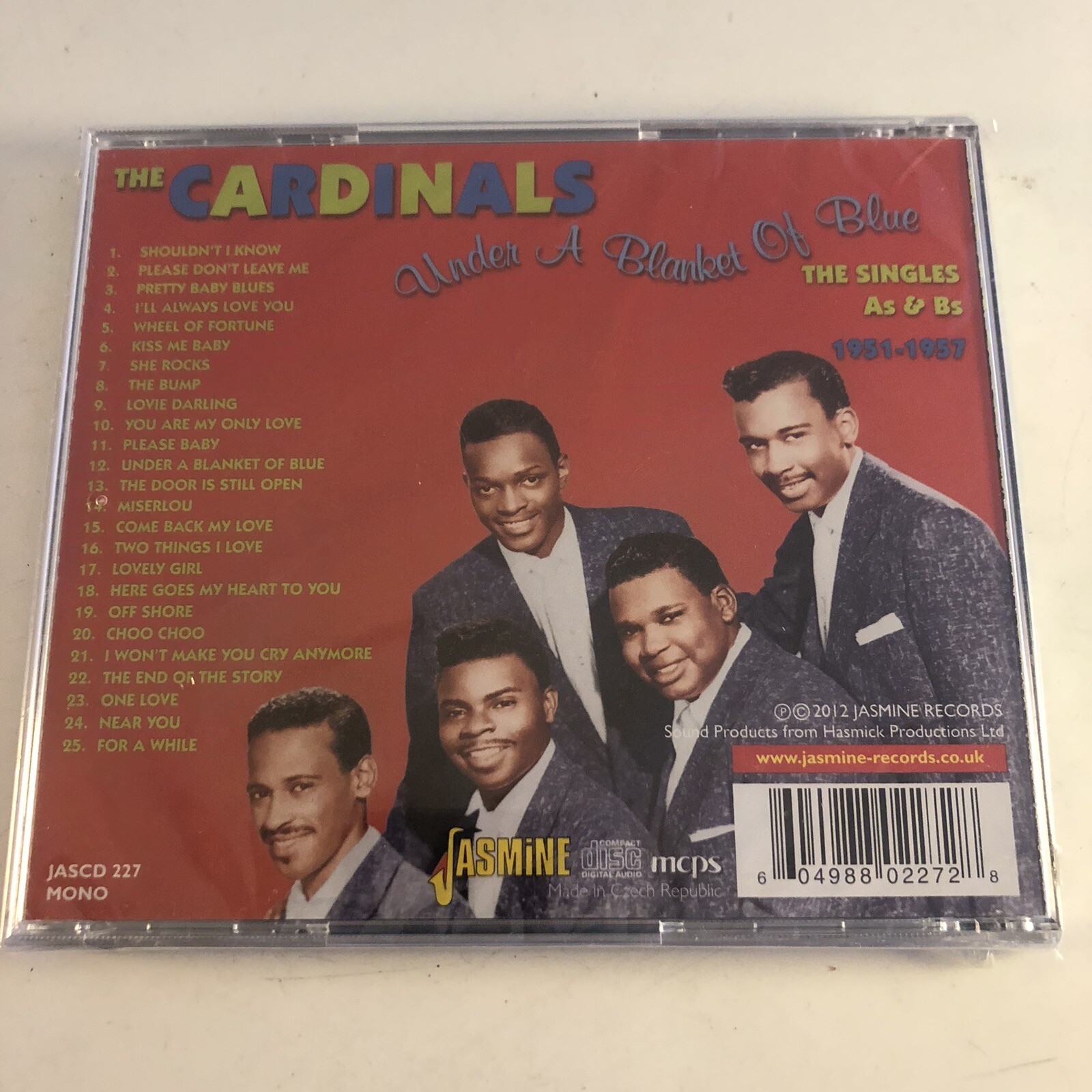 The Cardinals - Under A Blanket Of Blue - The Singles As and Bs 1951-1957 CD NEW