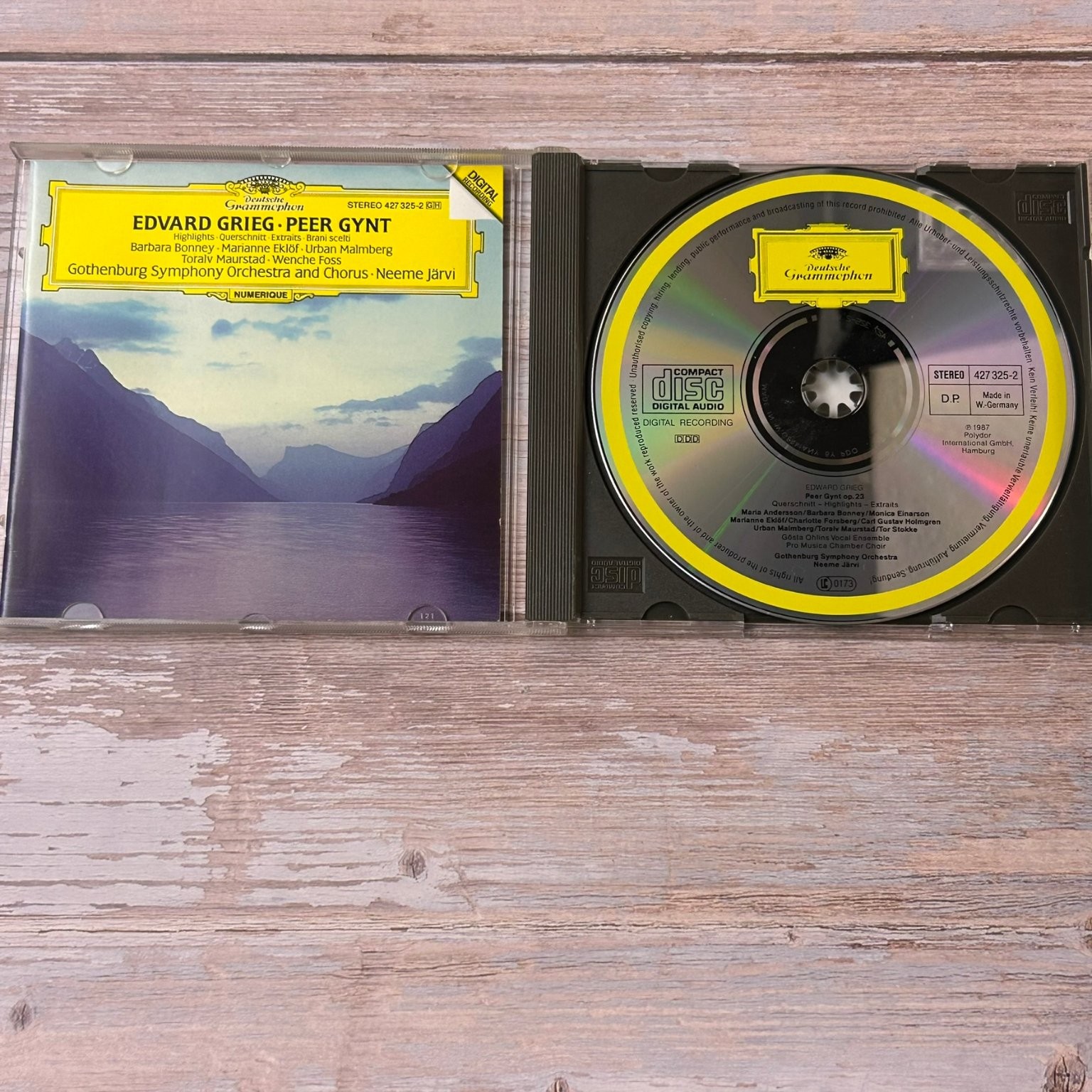Grieg – Peer Gynt CD 1987 Digital Recording Classical Deutsche Grammophon NM