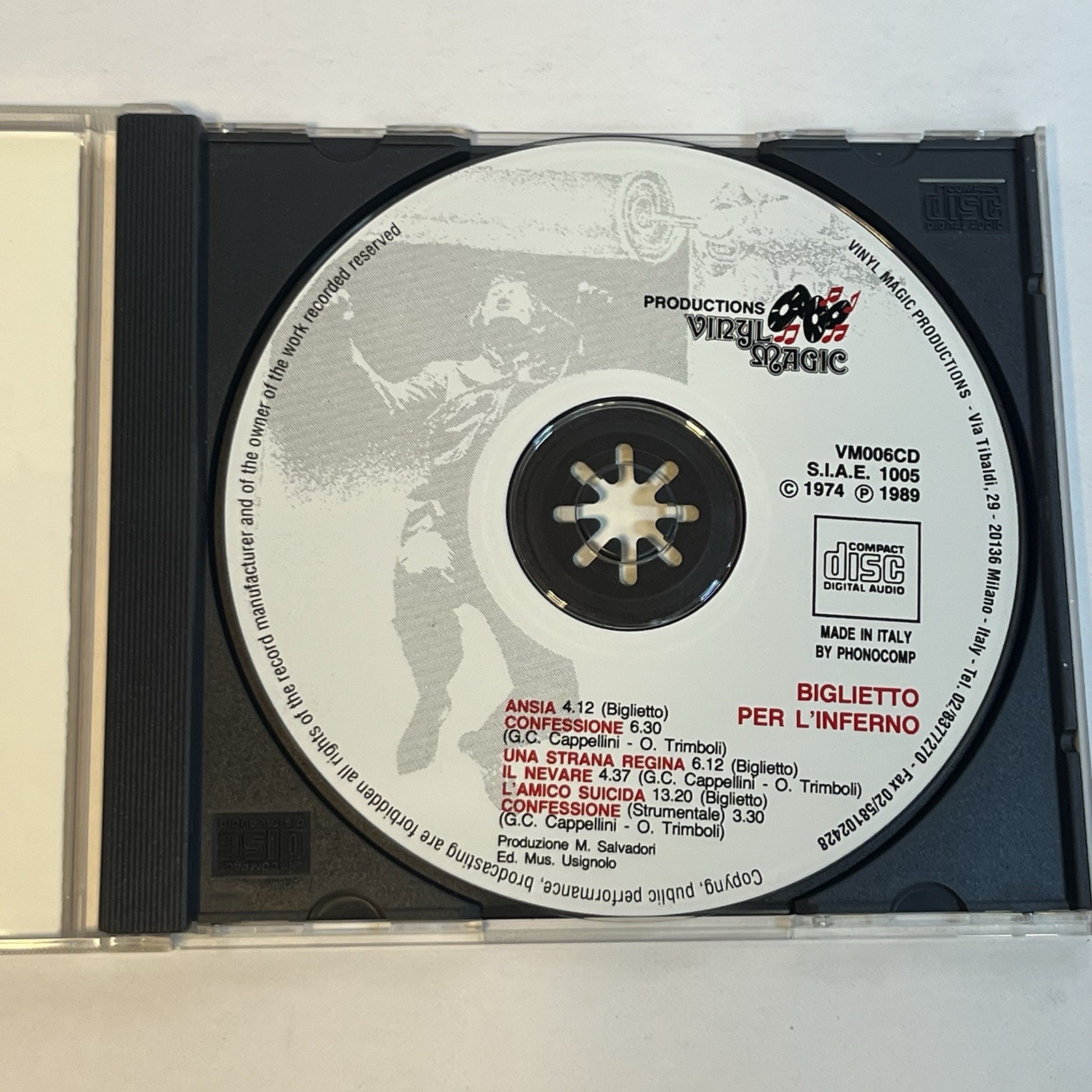 Biglietto Per L’Inferno - 1974 Progressive Rock Classic 1989 Vinyl Magic Release