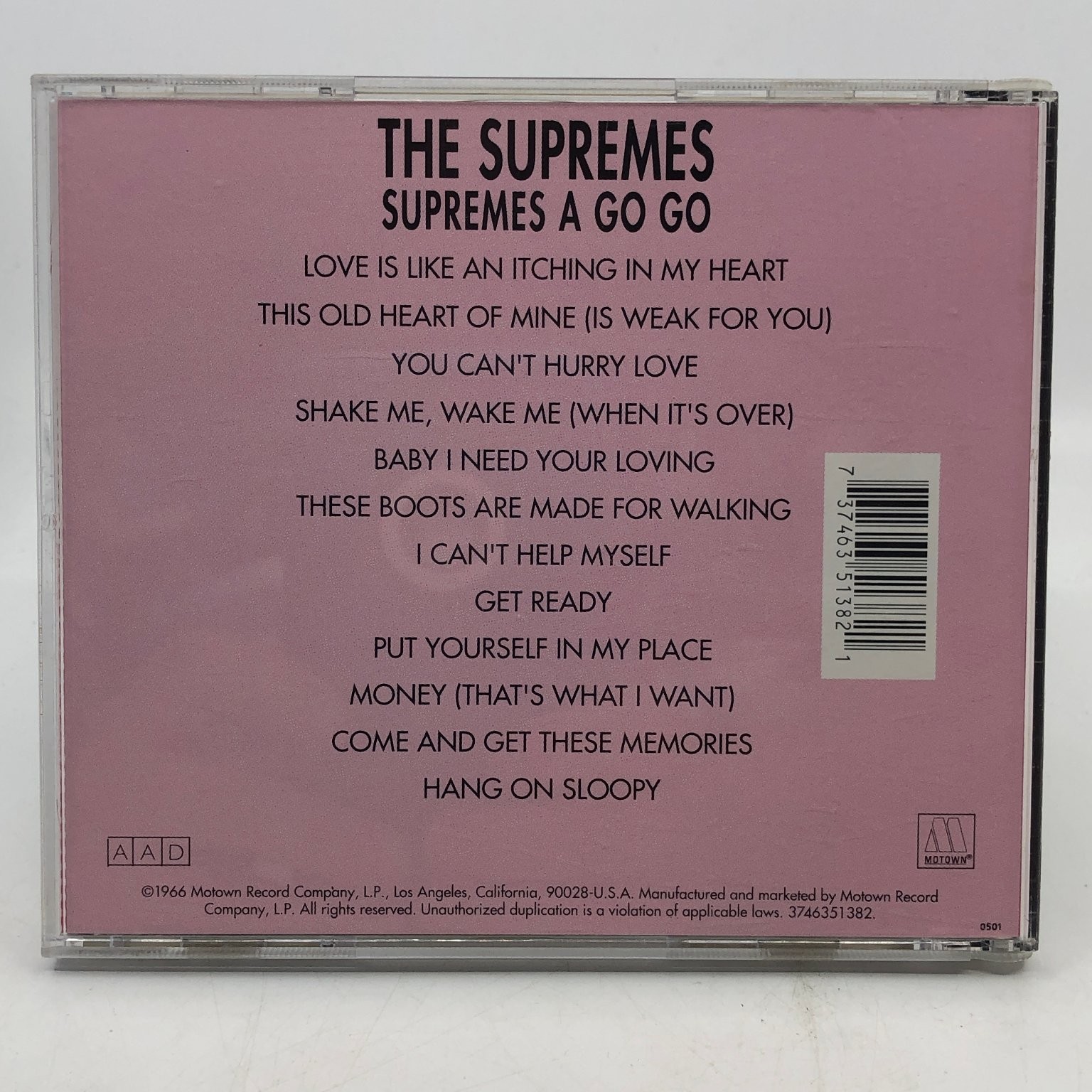 The Supremes – A Go-Go CD 1966 Motown Soul R&B Classic Hits Disc Mint