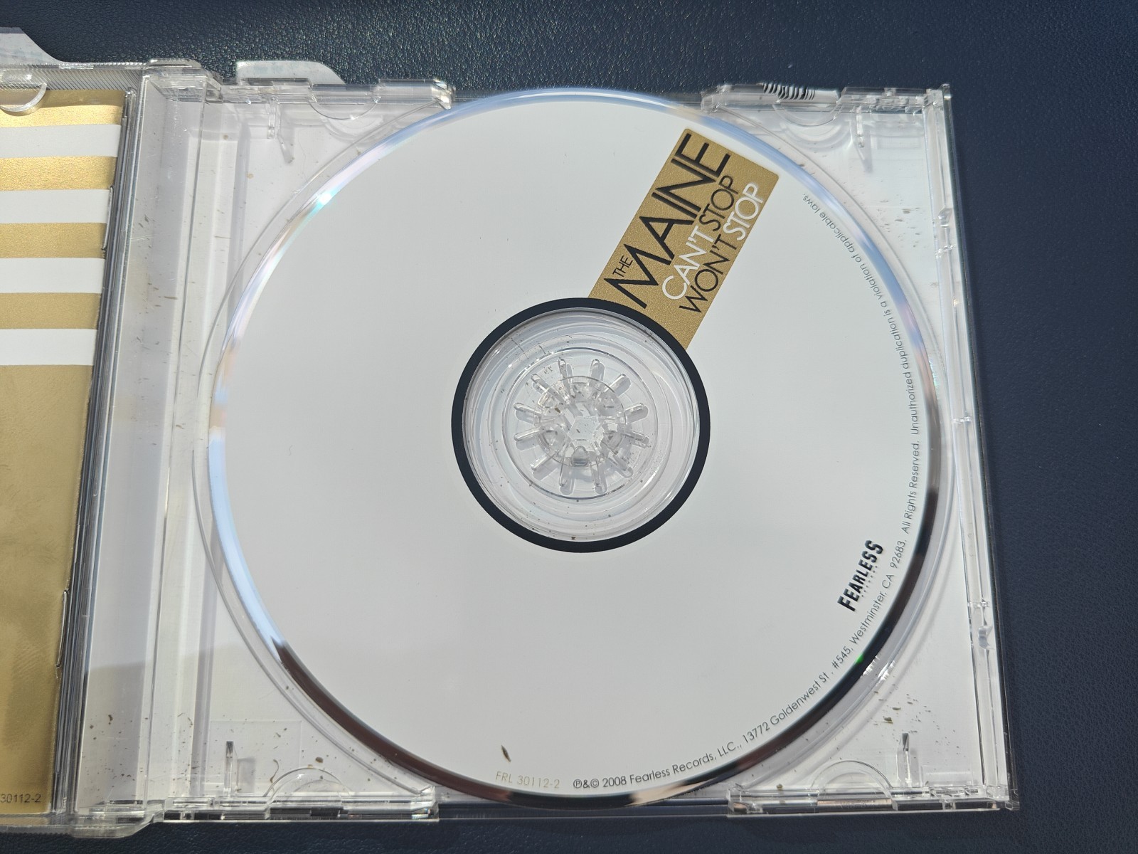 CD - The Maine - Can't Stop Won't Stop - 2008 - Fearless Records