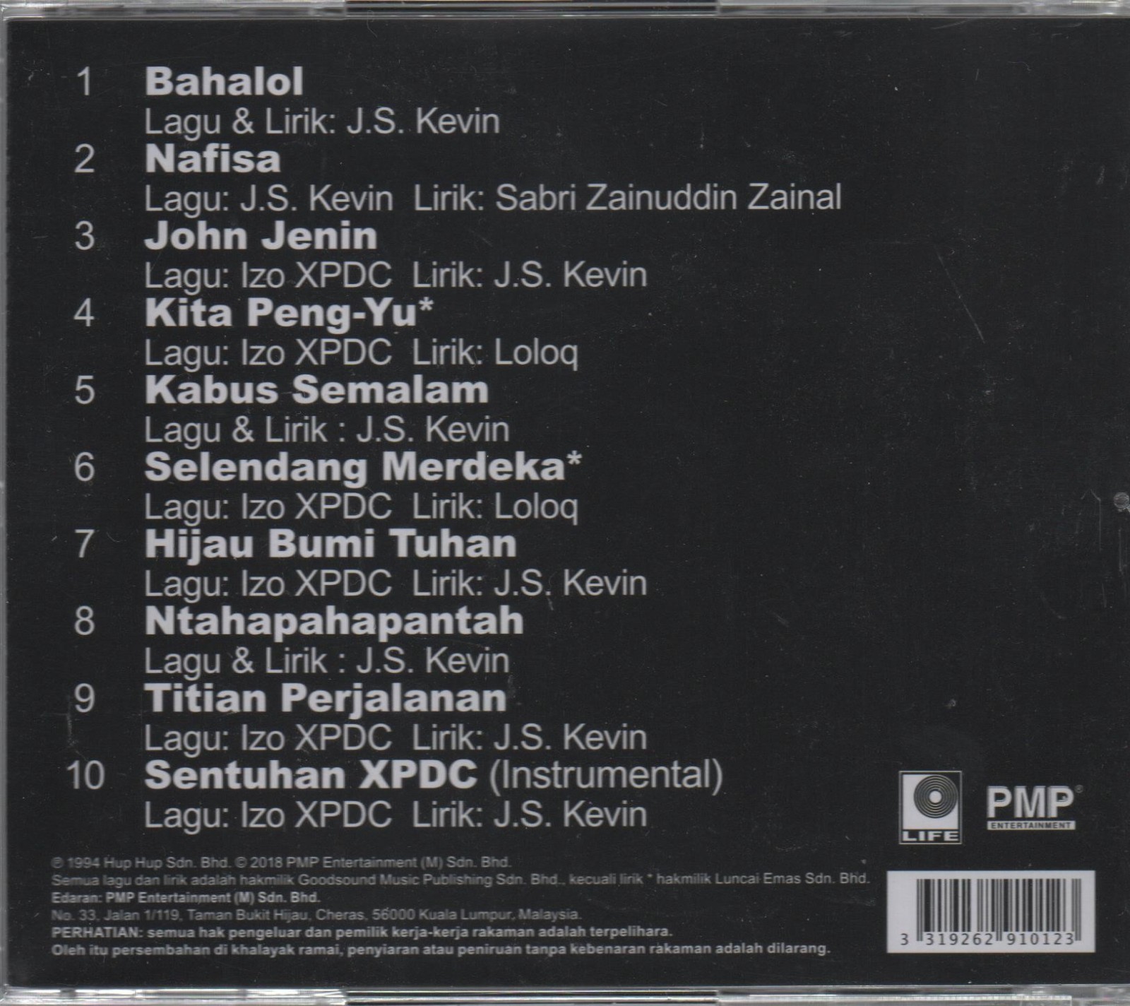 Malay CD XPDC Kita Peng-Yu (CD / 10 Lagu-Lagu) Malaysia Edition
