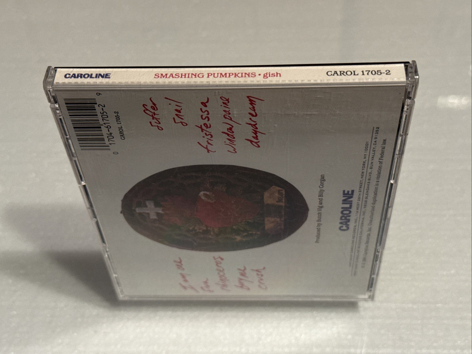 SMASHING PUMPKINS - GISH [1991] CD ORIGINAL CAROLINE NIMBUS MATRIX PICTURE DISC
