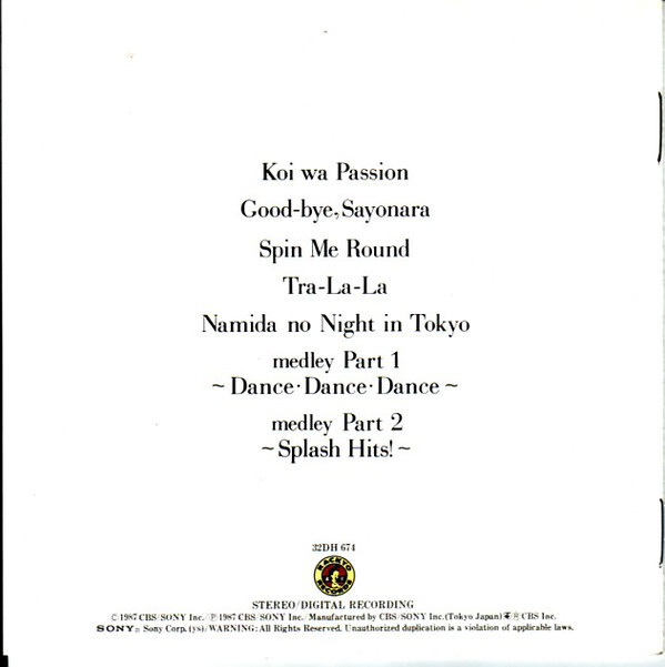 EVE Passion CD Orig 1987 Japan Import RARE 80s J-Pop Euro Disco Rackyo 32DH 674