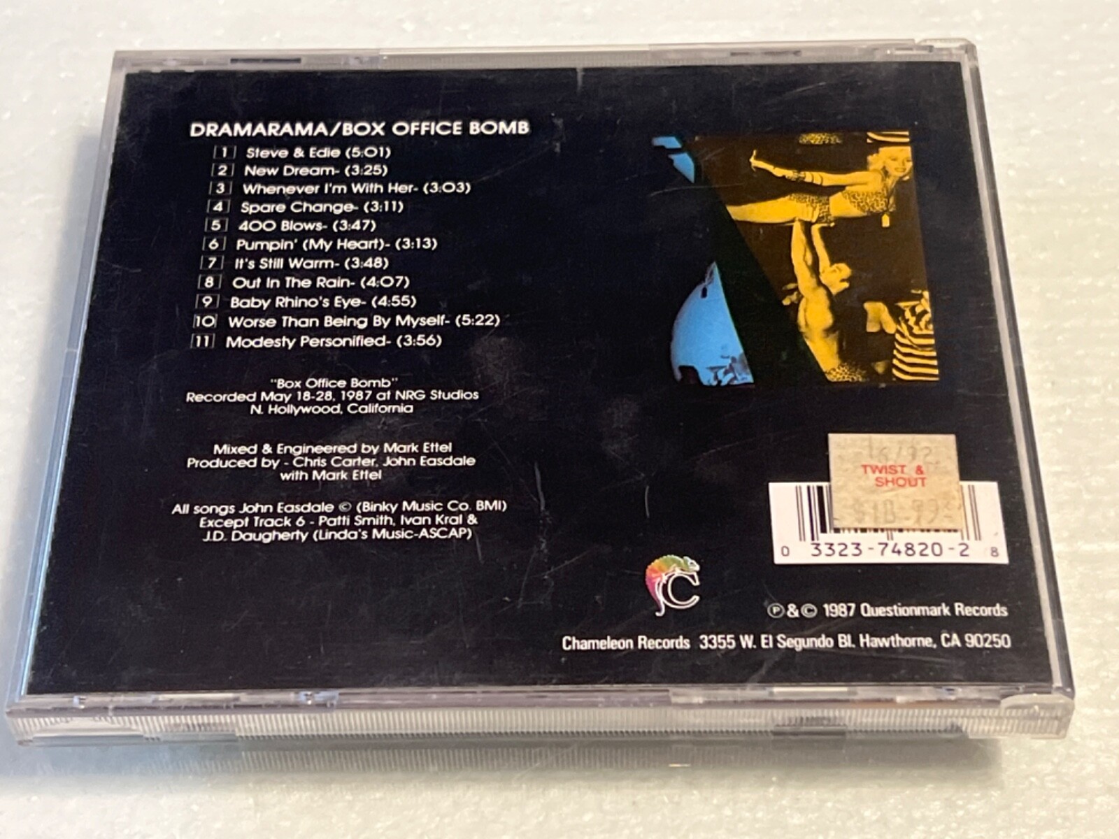 DRAMARAMA - BOX OFFICE BOMB [1987] CD RARE OOP CHAMELEON QUESTIONMARK RECORDS