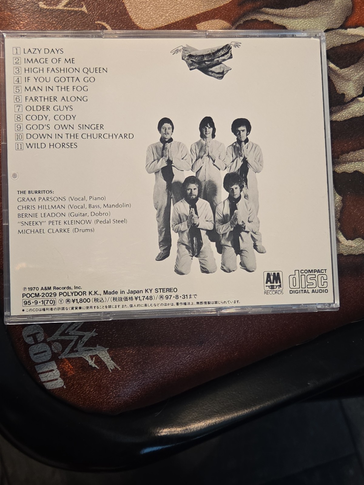 FLYING BURRITO BROS Burrito Deluxe Japan CD OBI POCM-2029 Gram Parsons 1970