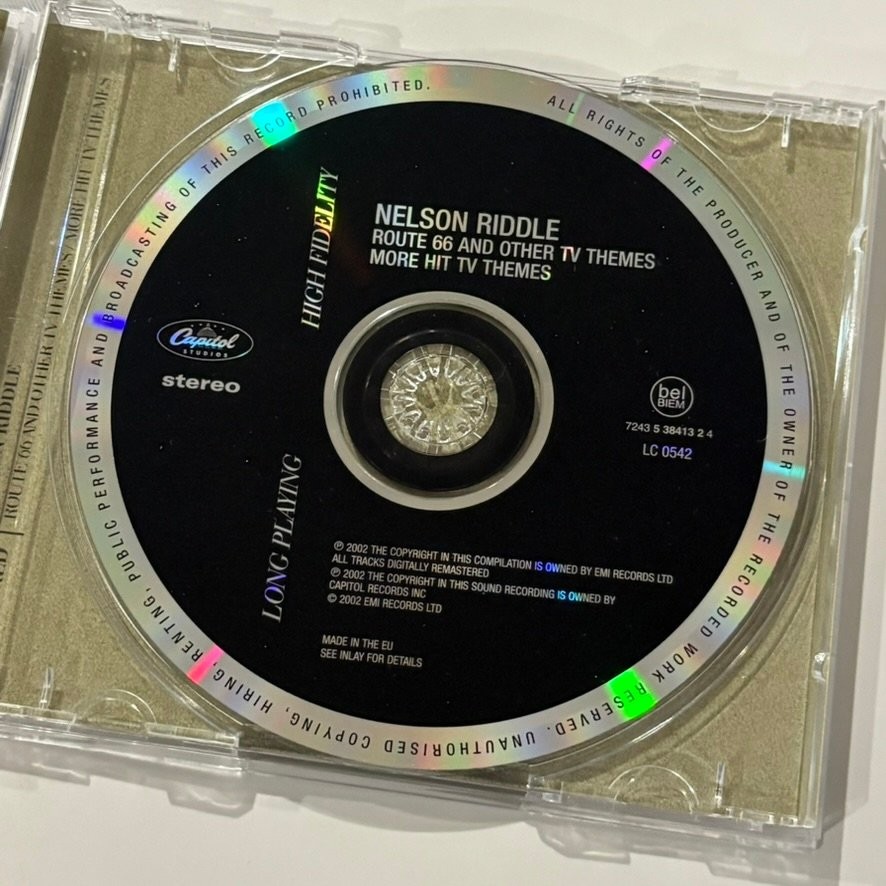 Nelson Riddle – Route 66 TV Themes CD 2002 EMI Gold Capitol Instrumental