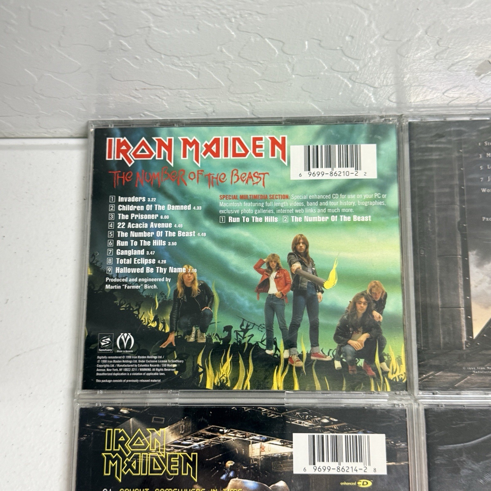 Iron Maiden CD Lot 6 Enhanced CDs Number of the Beast Fear of the Dark X Factor