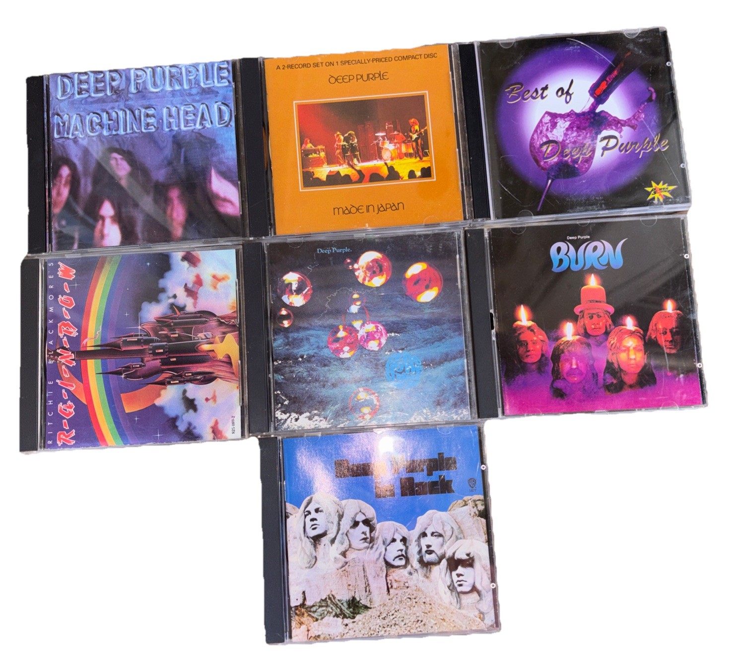 Deep Purple/Rainbow 7 CD Lot In Rock Burn Made In Japan Machine Head Best +