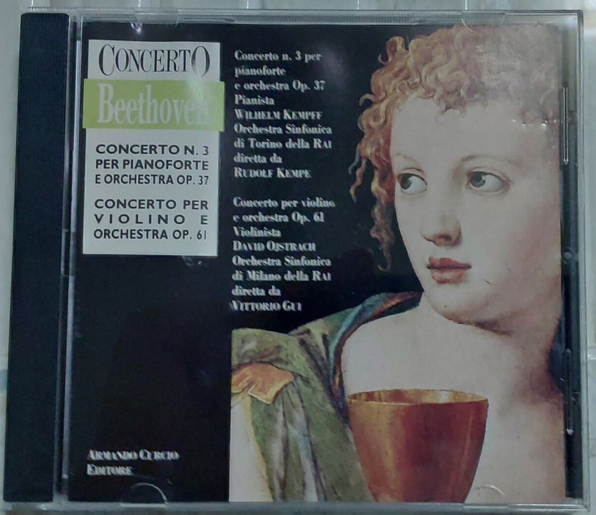 Beethoven - Piano / Violin Concertos Kempff Oistrakh Live Rare 1990 MPO CD EX