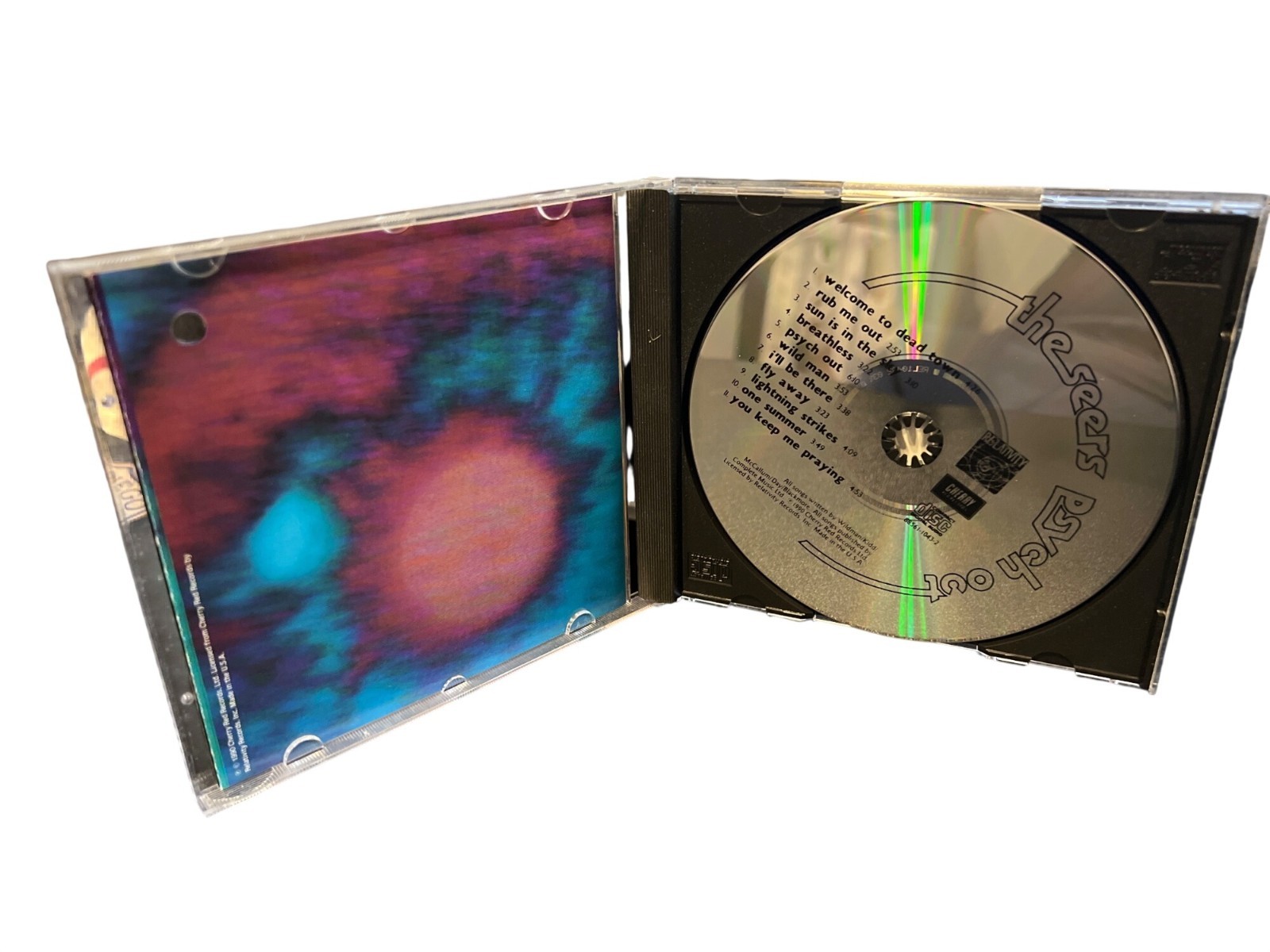 The Seers "Psych Out" CD Album 1990 Relativity/Cherry Red Psychedelic Rock