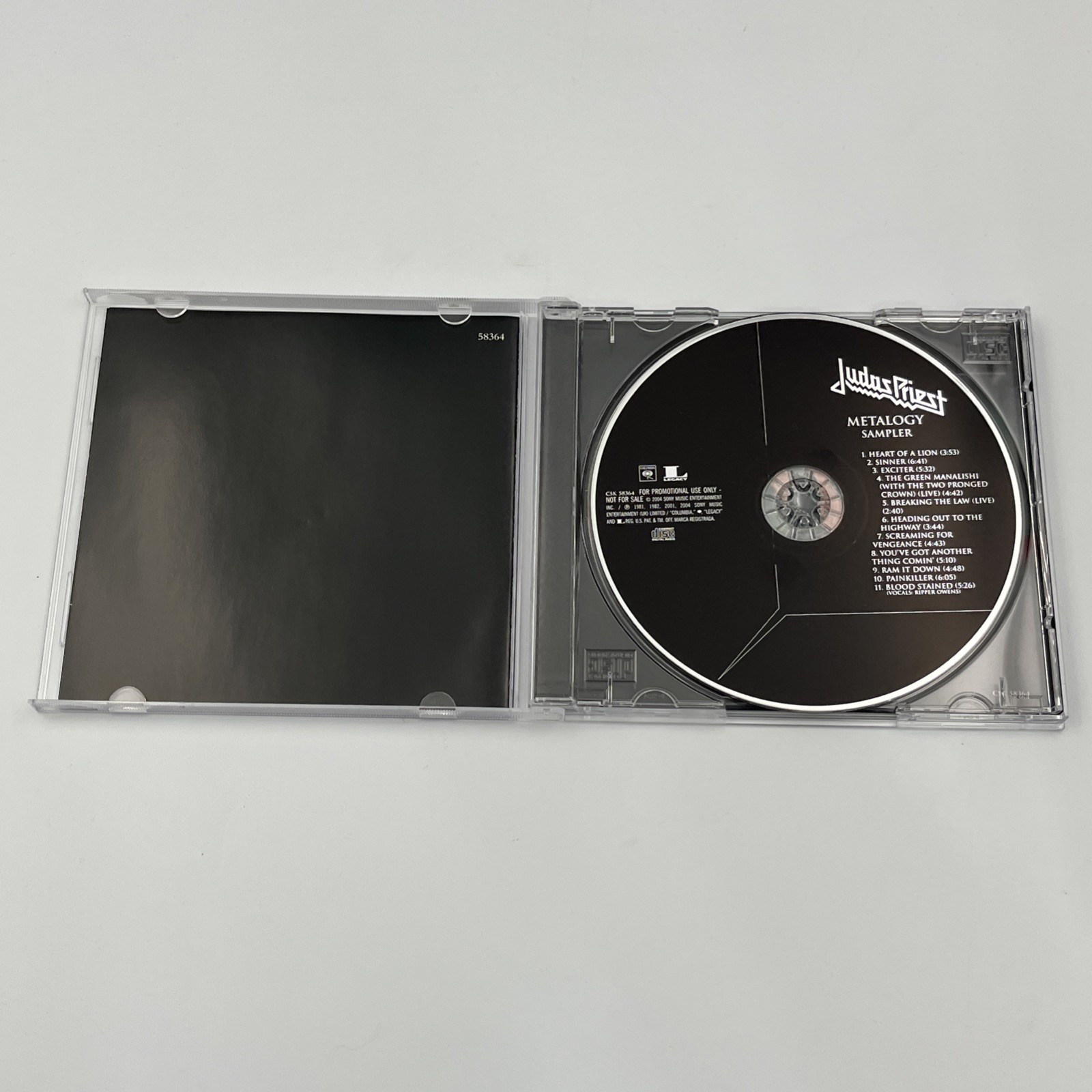 JUDAS PRIEST Metalogy Box Set Sampler PROMO CD Excellent Tested Crack In Case