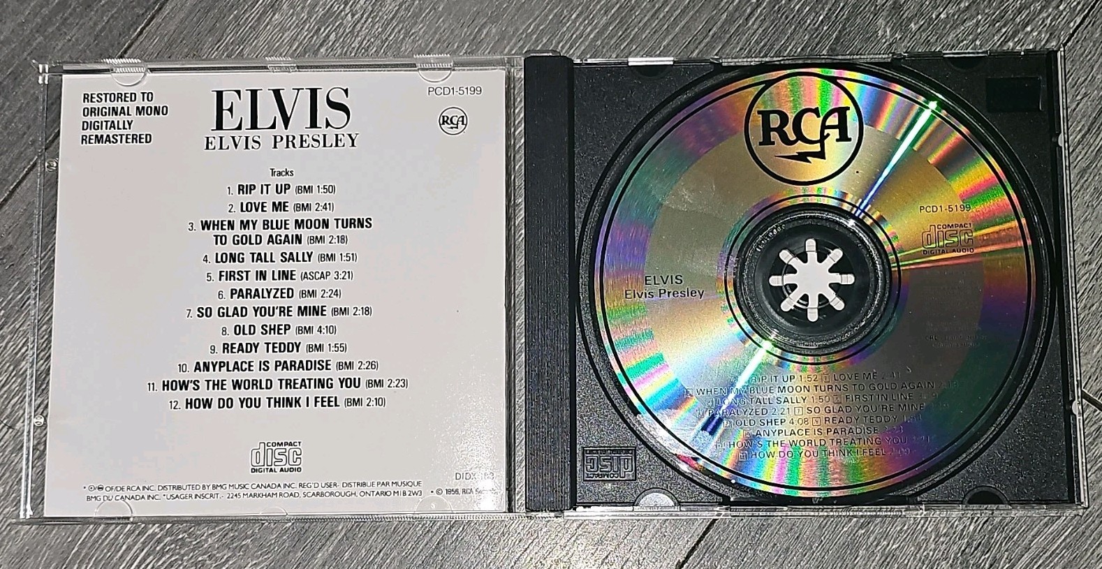 Elvis Presley Elvis Digitally Remastered CD RCA Records 1956 PCD1-5199