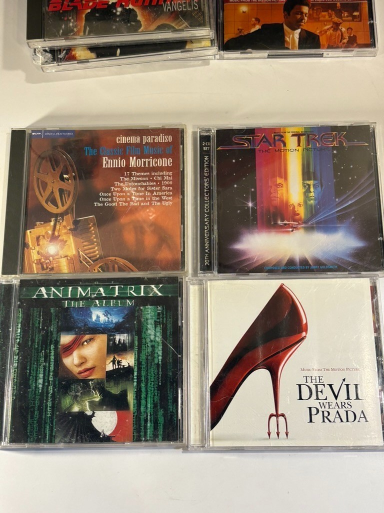 10 Film Score Soundtrack CD Lot Hot Fuzz Devil Wears Prada Animatrix Bladerunner