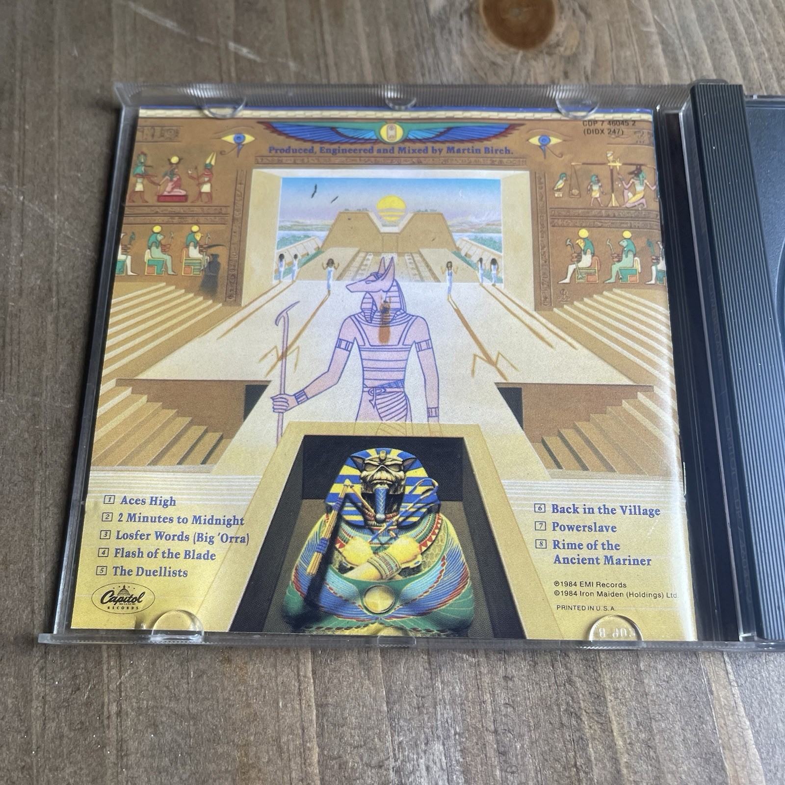 Iron Maiden - Powerslave (1984) CD, Original Mastering Capitol CDP 7 46045 2