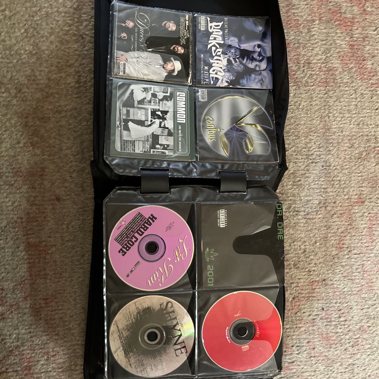 Lot of 208 CD Binder Rap Hip Hop Soul R&B 90’s mostly full