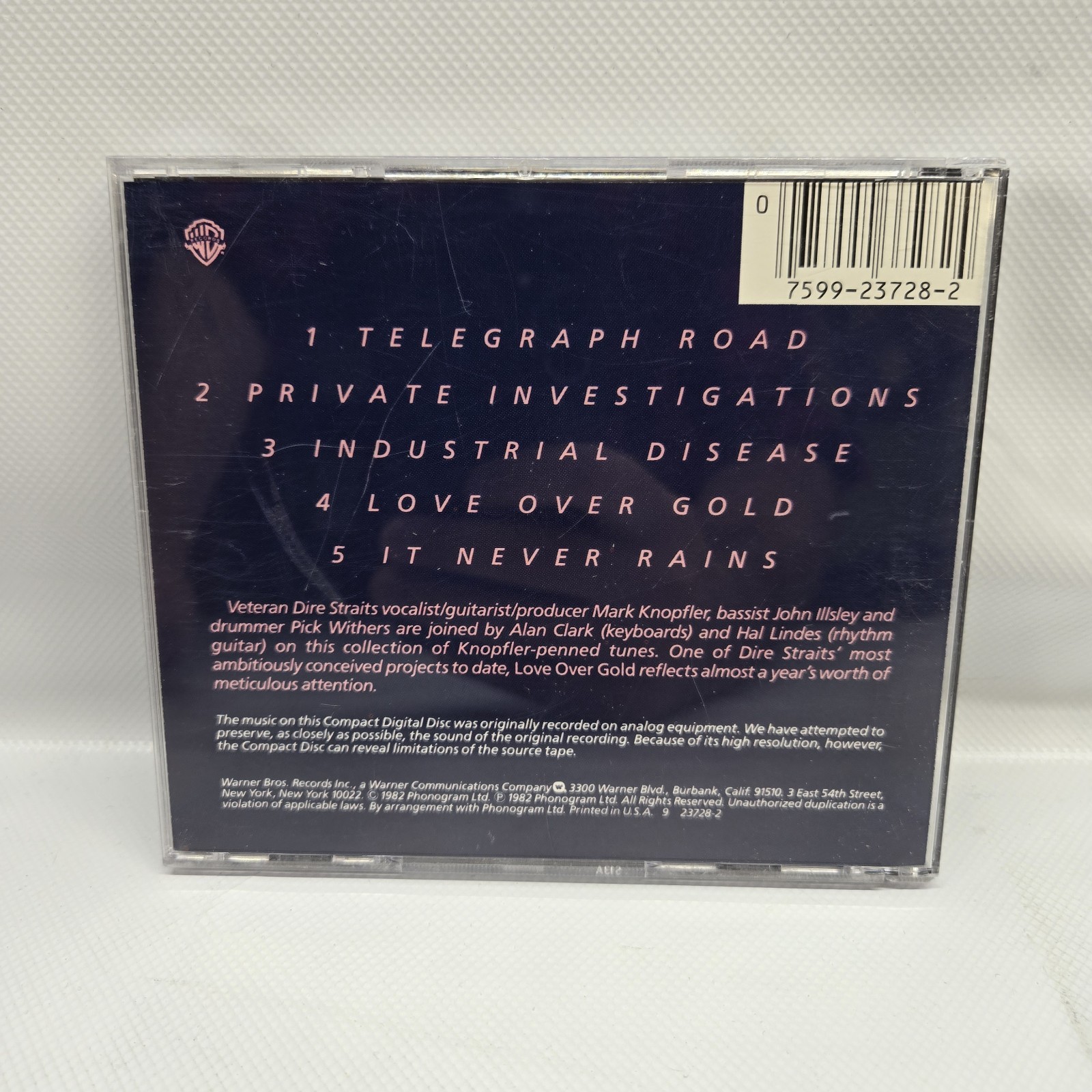 Dire Straits - Love Over Gold (CD-1982 - Warner Bros. 9 23728-2)