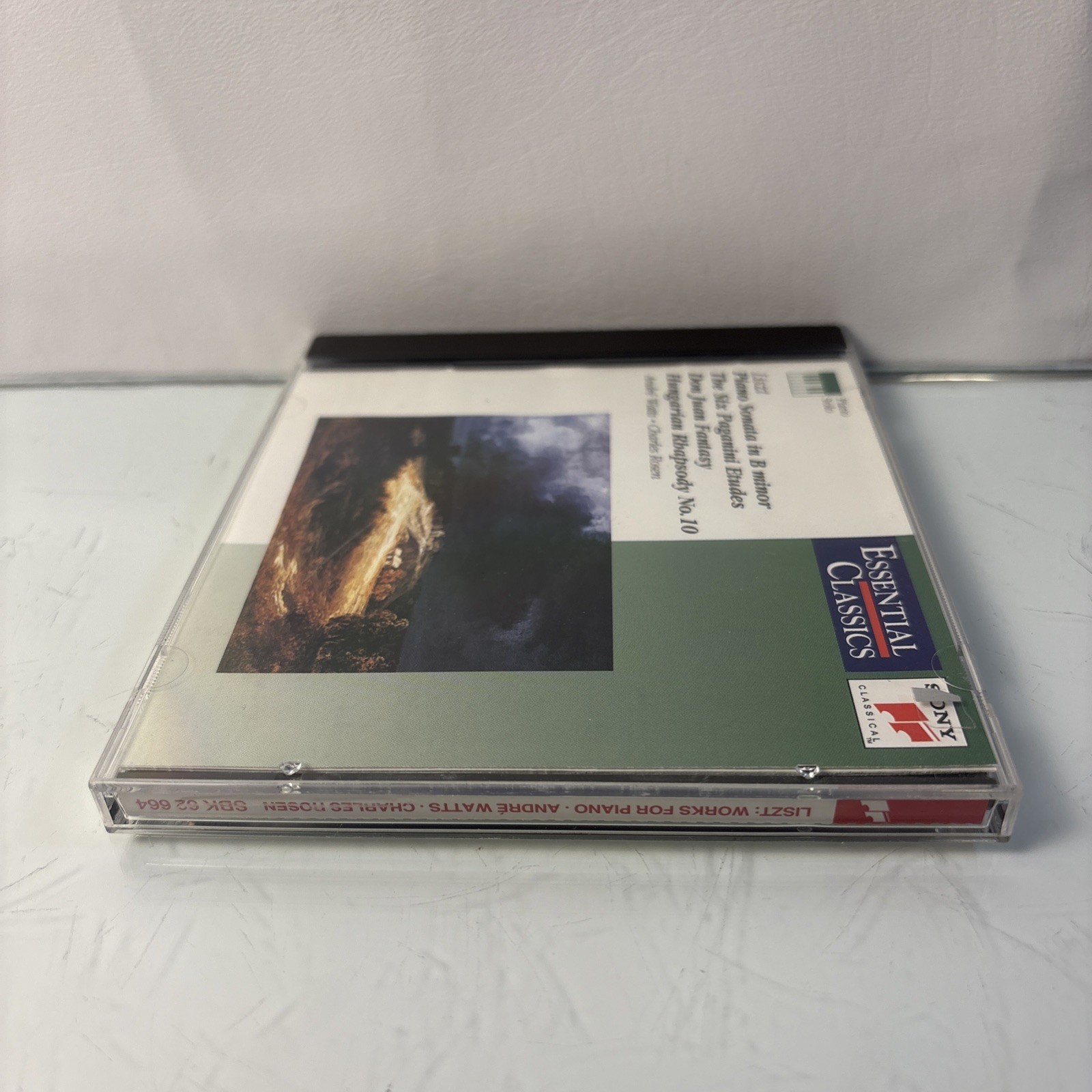 Liszt Piano Sonata B Minor CD Andre Watts Charles Rosen Sony Classical