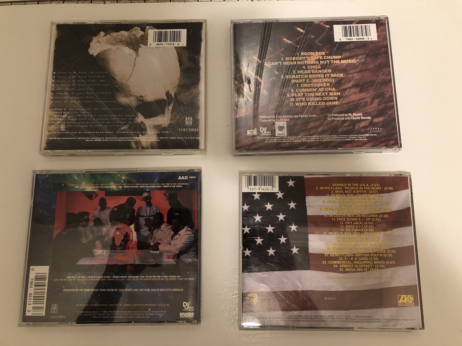 Rap CDs Lot Of 11 Public Enemy EPMD Grand Puba Cypress Hill ONYX Black Sheep