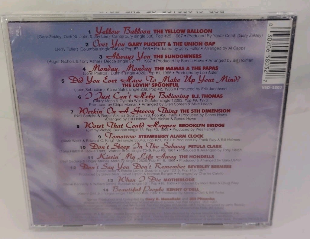 SUNSHINE DAYS 3: 60'S POP CLASSICS - Various Artists Brand New! 🎶🎶👍
