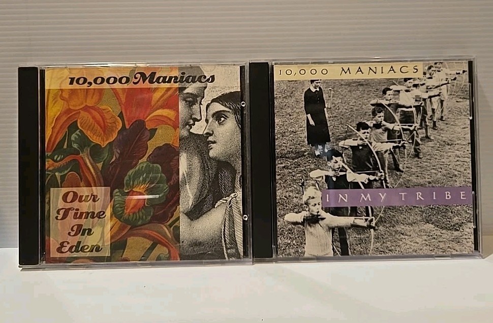 10000 MANIACS - 2 CD LOT: Out Time in Eden & In My Tribe - EXCELLENT CONDITION