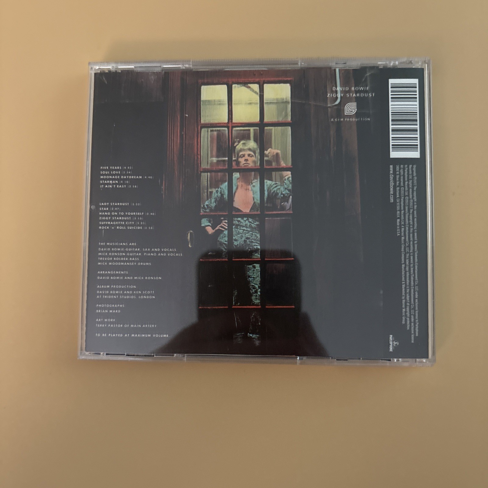 DAVID BOWIE - The Rise And Fall Of Ziggy Stardust & The Spiders From Mars CD