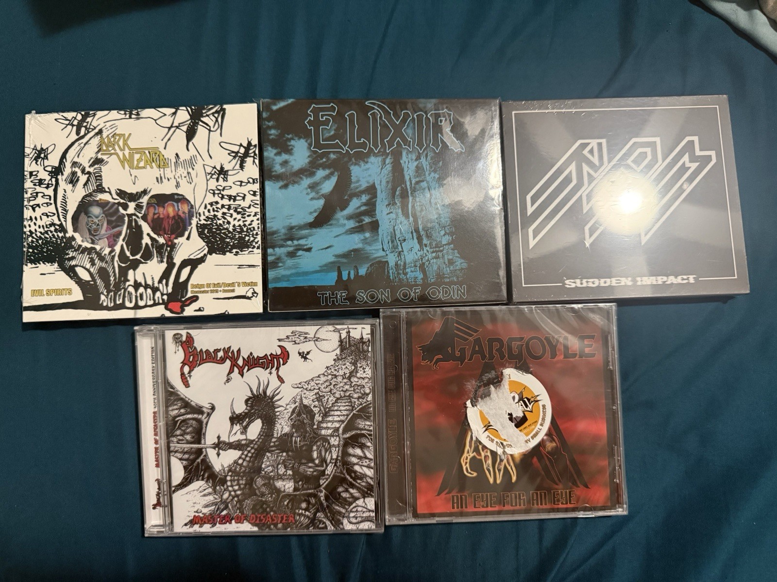 Heavy Metal CD Lot (5 Cd’s) RAM, Dark Wizard, Black Knight, Gargoyle & Elixir