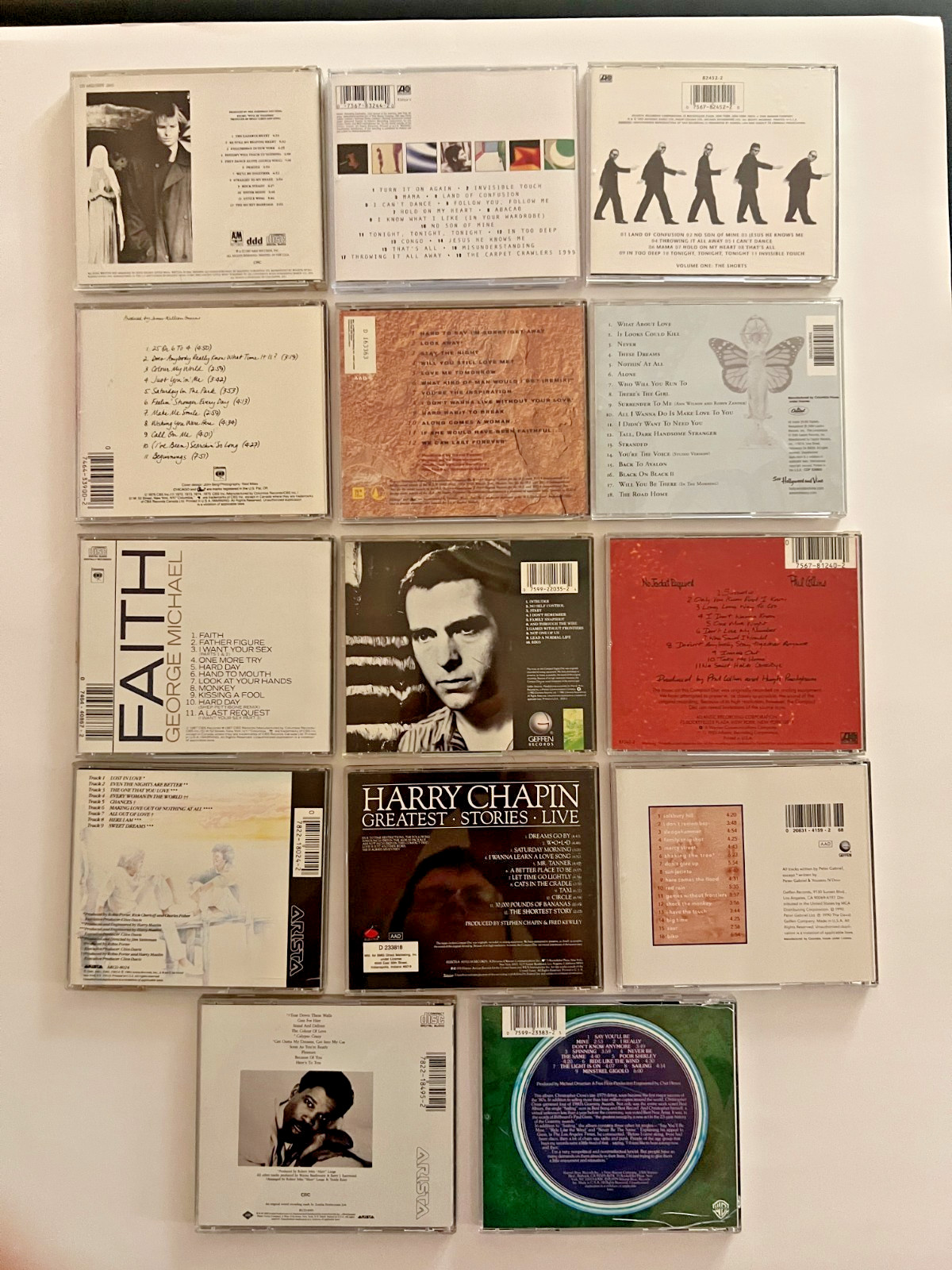 70s & 80s Soft Rock & Classic Rock 14 CD Lot = Sting, Genesis, Chicago, Heart, +
