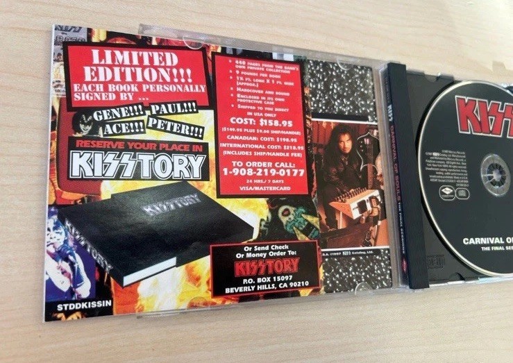 AUTOGRAPH KISS Carnival Of Souls: The Final Sessions(1997, CD) Bruce Kulick Auto