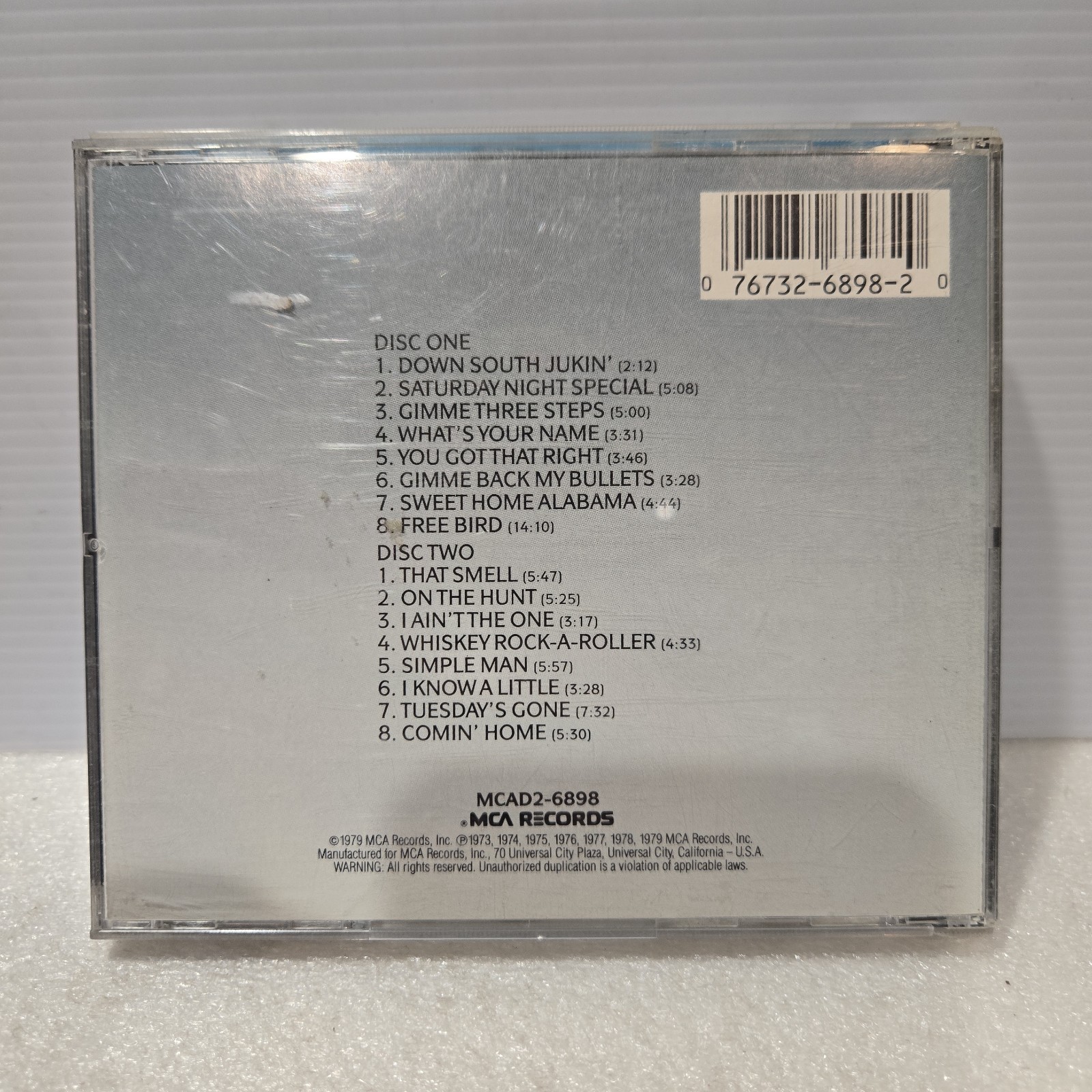 Lynyrd Skynyrd Gold And Platinum 2 CD Set - MCA Records - Greatest Hits - VG