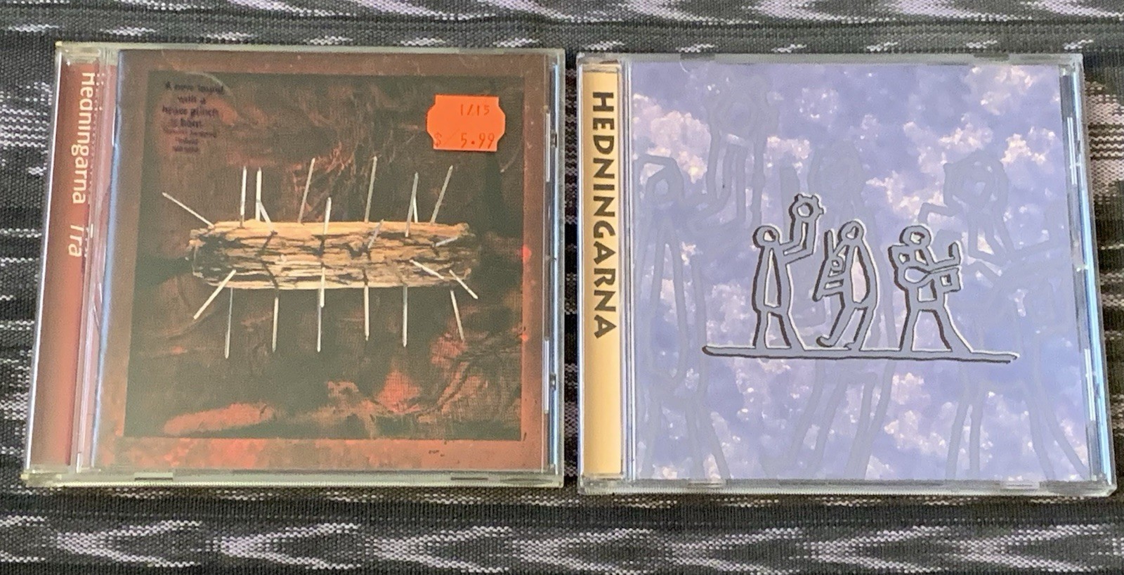 Trä & Self Titled 2 CD Near Mint Lot Hedningarna Sweden Finland Folk Rock