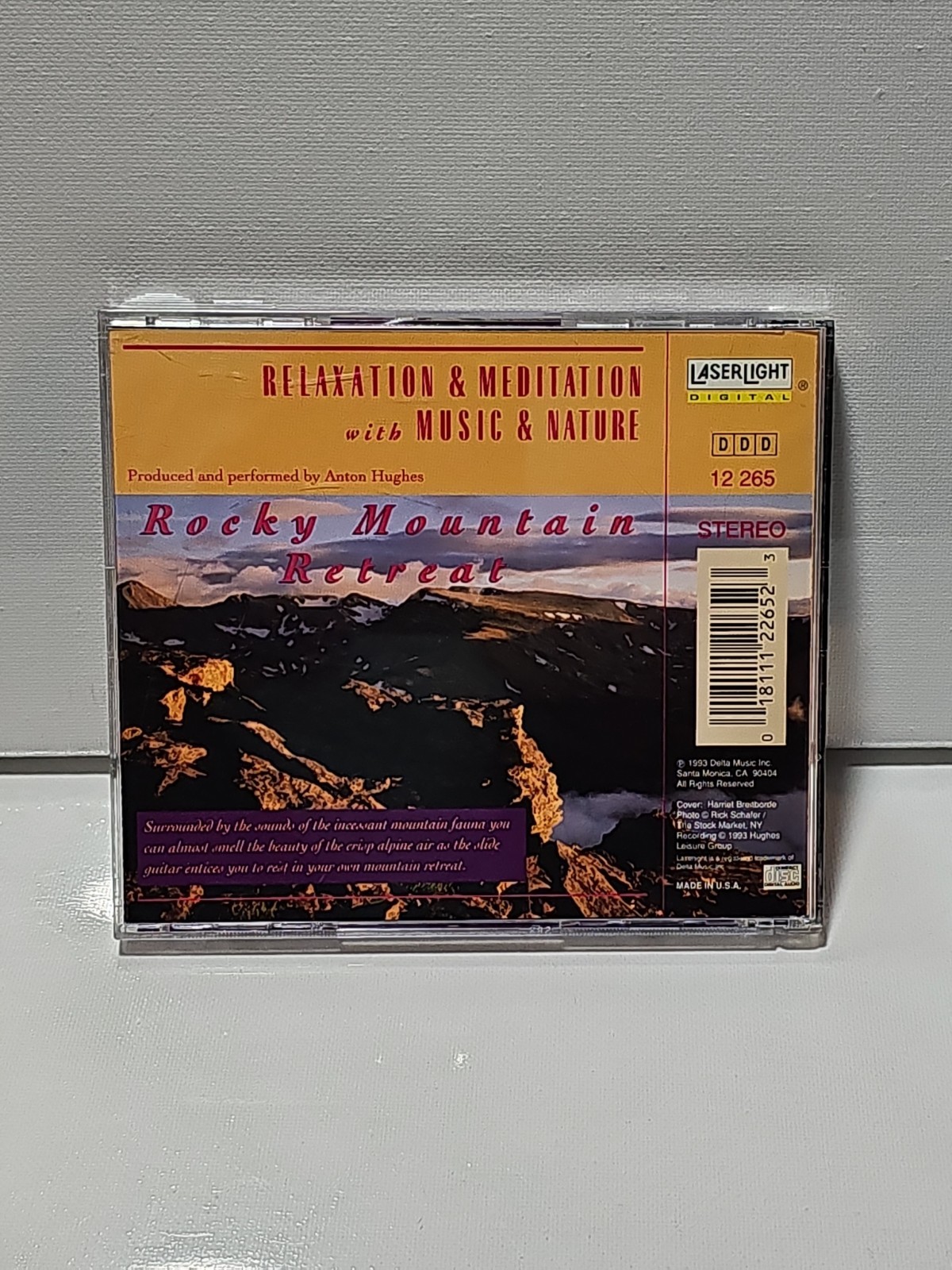 Anton Hughes CD Et LaserLight Digital New Age Album 1993 Multicolor Relaxation
