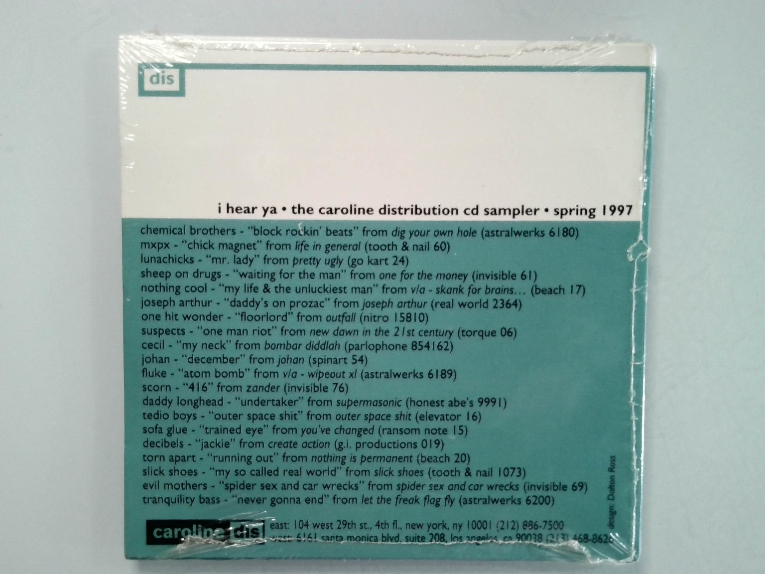 Various Artists I Hear Ya Caroline Distribution CD Sampler 1997 Alternative New
