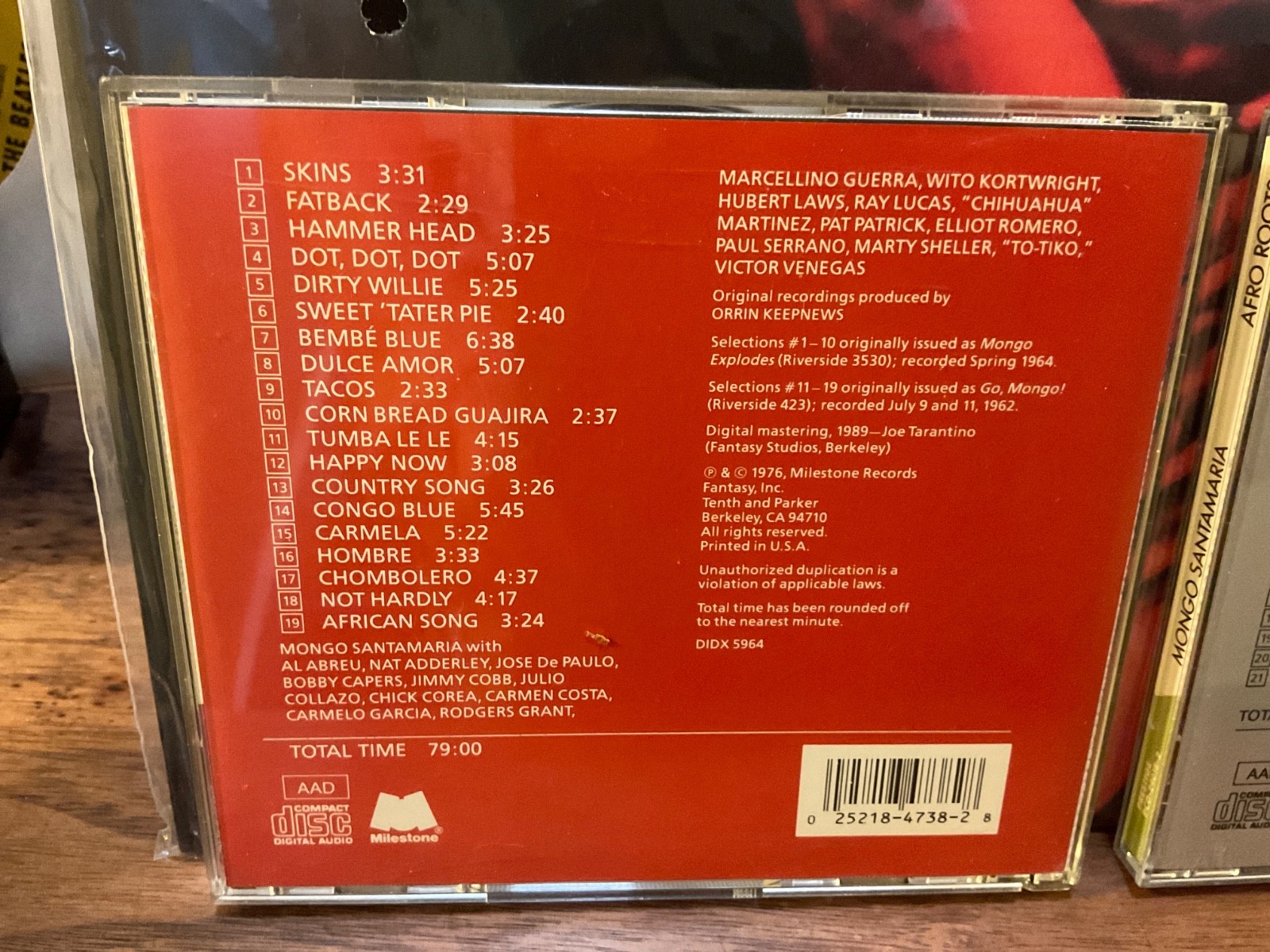 MONGO SANTAMARIA: Skins & Afro Roots Chick Corea - 2 CDs NM 4 LPS MOFI CLEANED