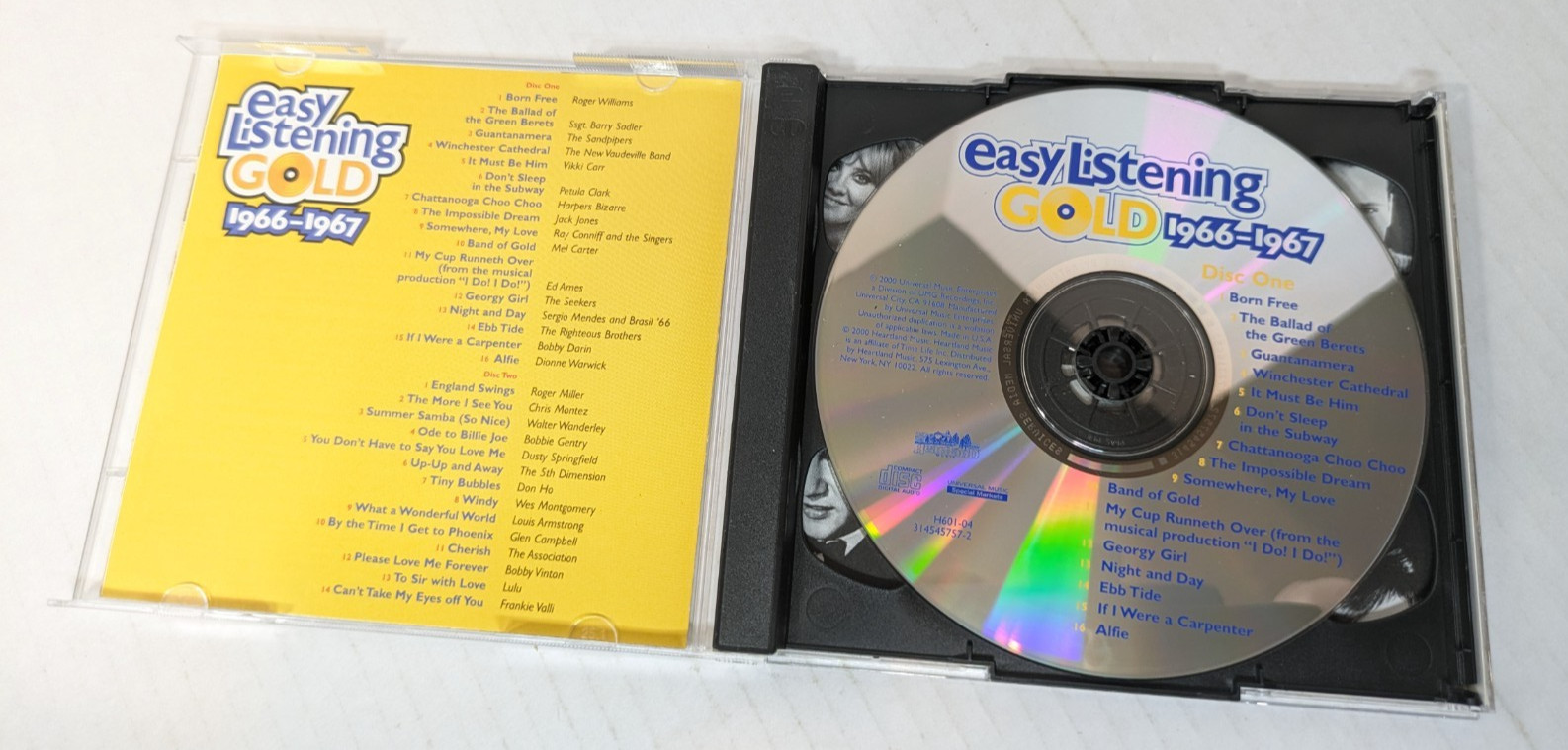 Easy Listening Gold 1966-1967 2 discs CD 30 Tracks 1960s POP Heartland Tested