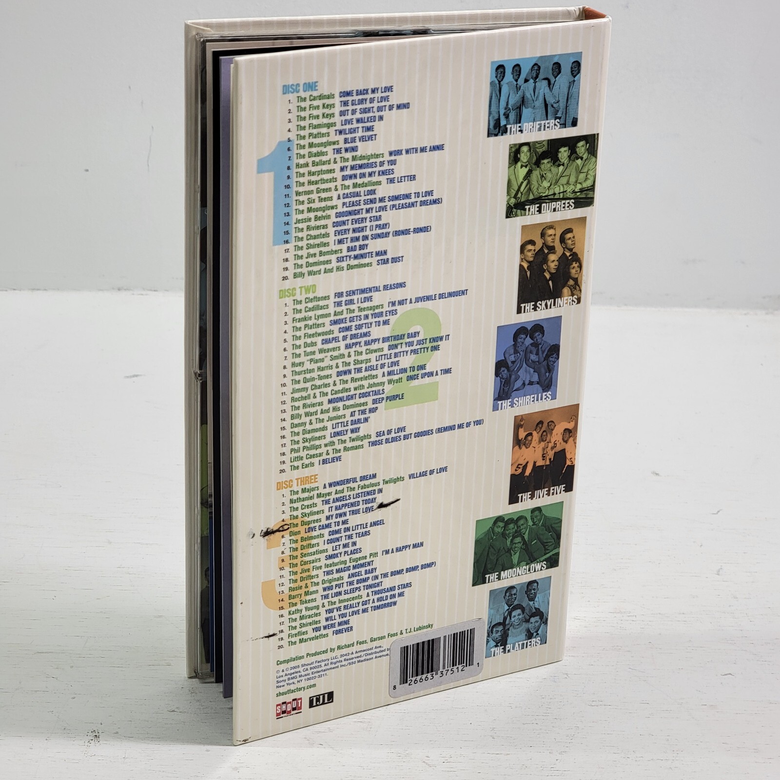 Doo Wop CD Box Set Vocal Group Greats 3 Discs Plus Bonus Disc 72 Songs Drifters