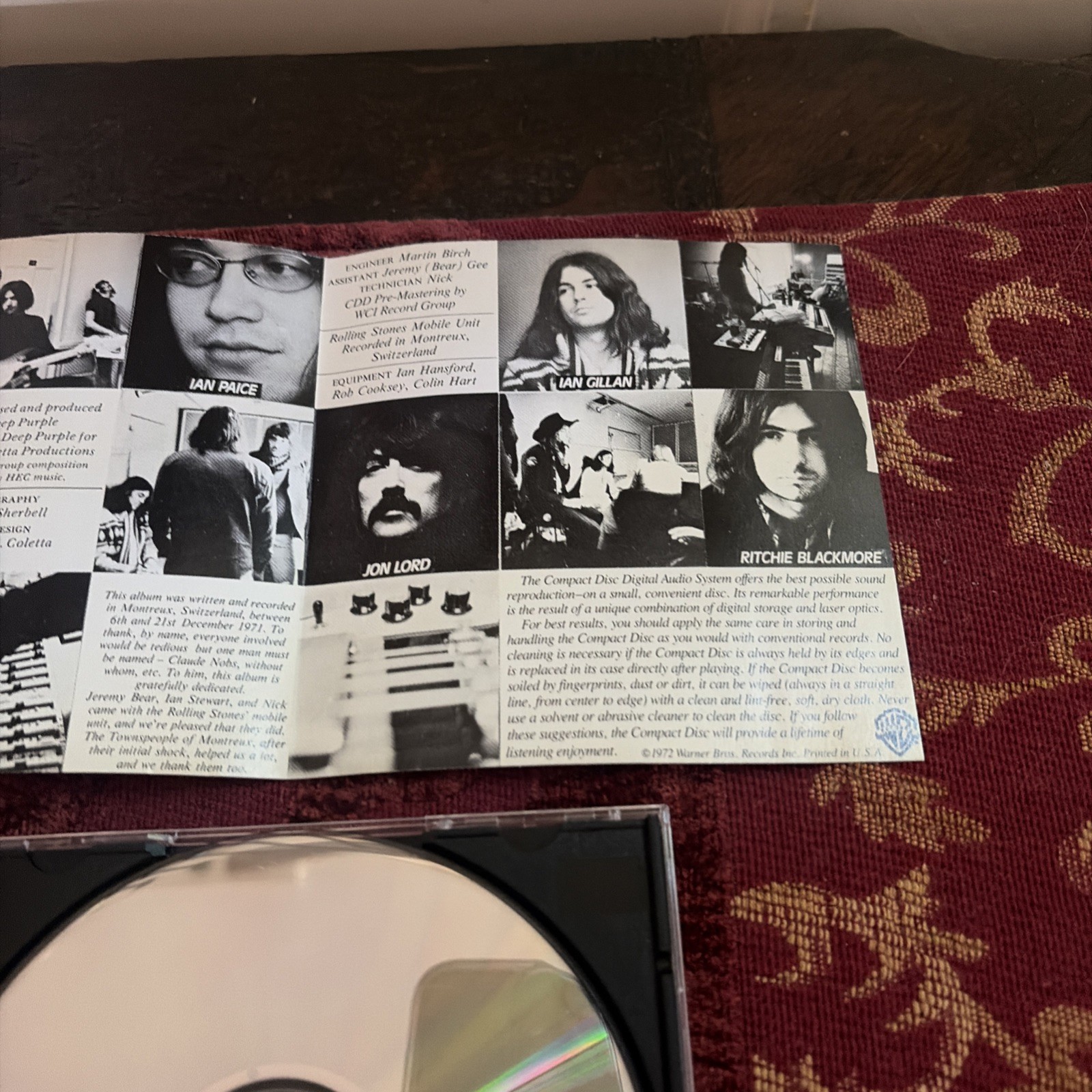 Machine Head by Deep Purple (CD, Oct-1990, Warner Bros.)