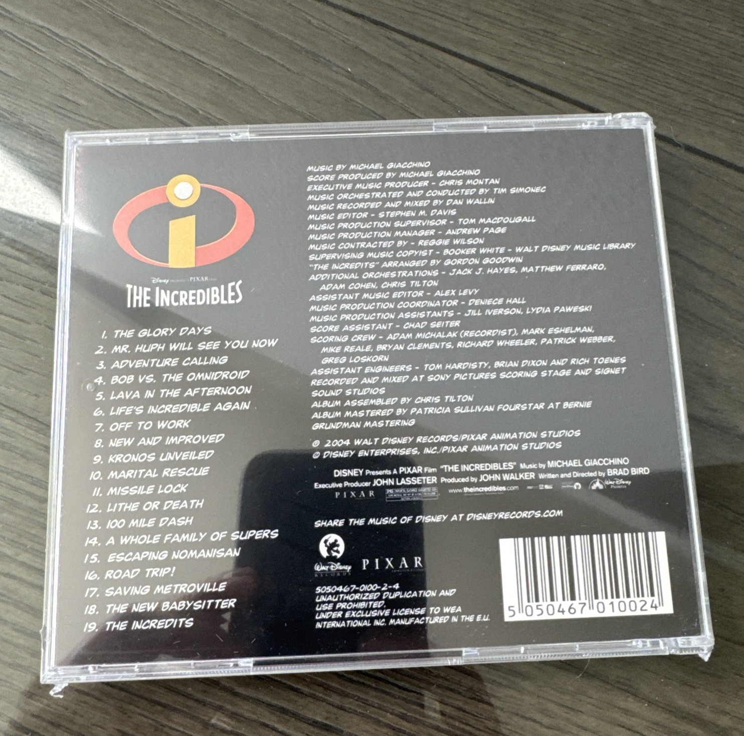 Disney The Incredibles Original Movie Soundtrack CD 2004 Michael Giacchino -NEW