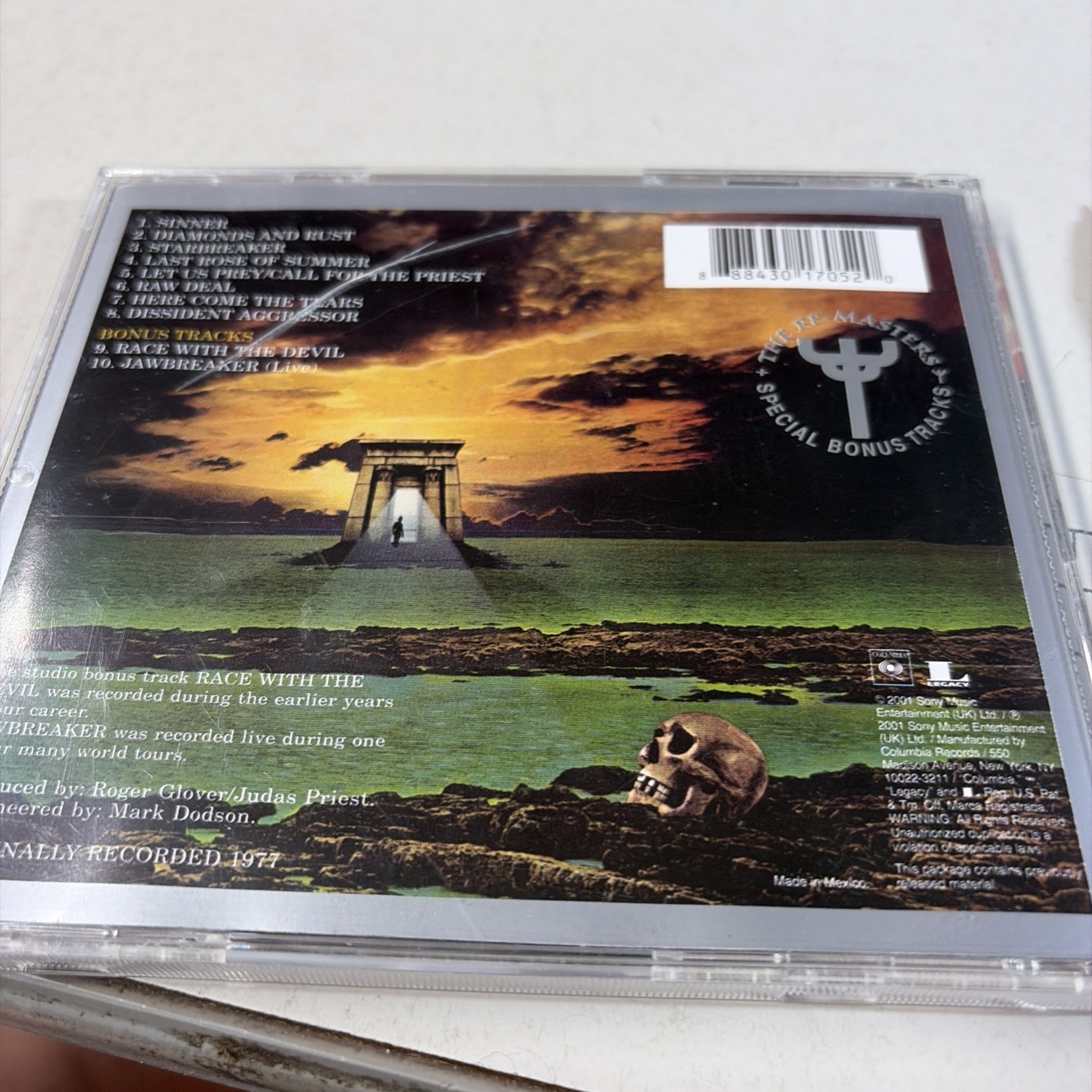 Judas Priest - Sin After Sin CD 2001 The Remasters RI Columbia Legacy CK 86183