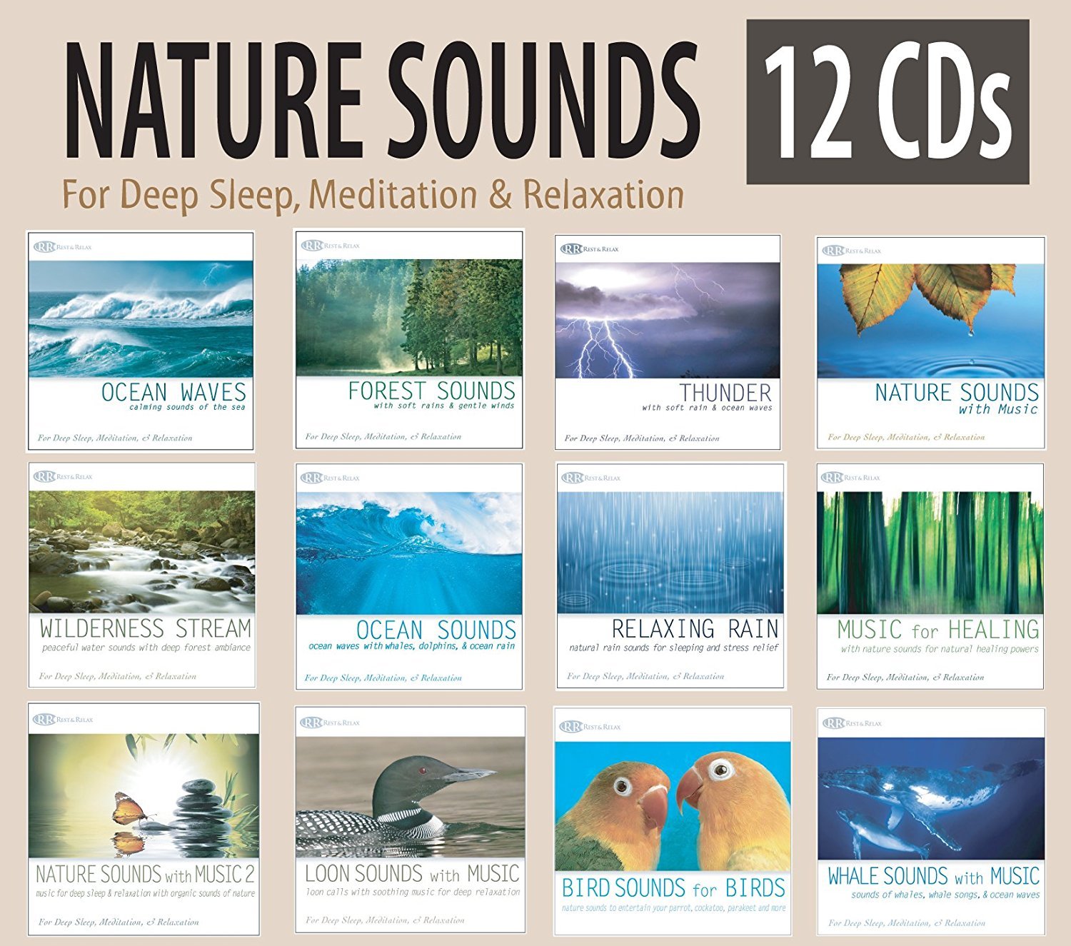 NATURE SOUNDS 12 CD Set: Digitally Mastered Sounds of Nature Sound Effects NEW!