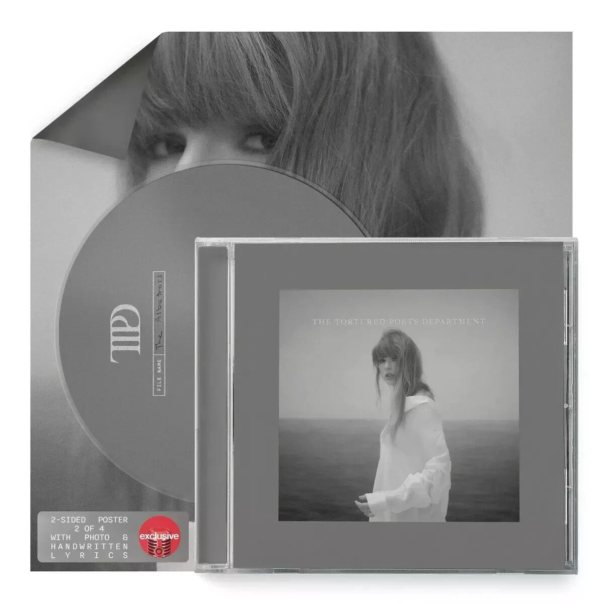 TAYLOR SWIFT - The Tortured Poets Department The Albatross CD NEW (CRACKED CASE)