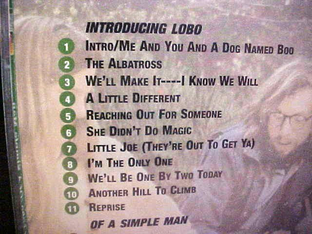 LOBO CD 70'S Pop INTRODUCING - OF A SIMPLE MAN 2 lp's NEAR MINT First Press
