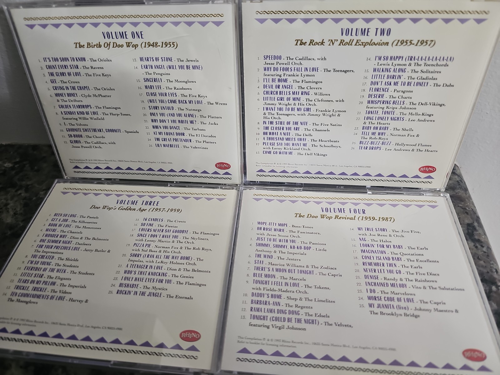 Rhino The Doo Wop Box Compilation Anthology 4 CD Set Various Artists 1994