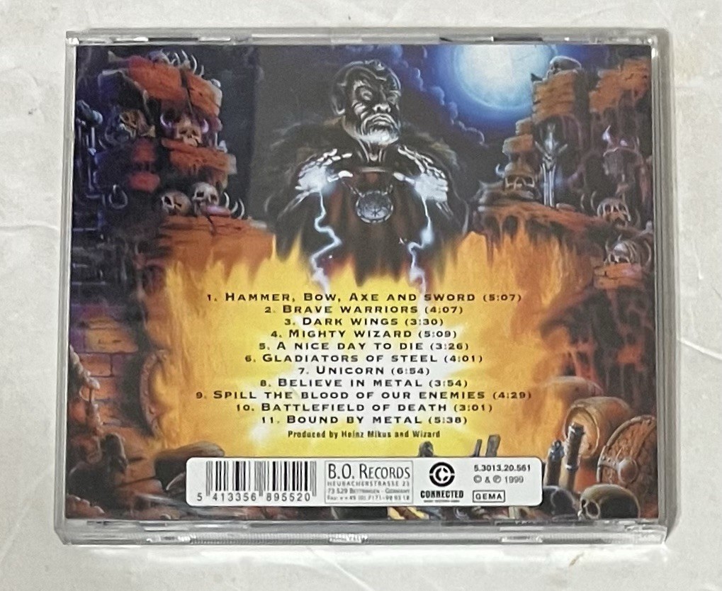 Bound by Metal by Wizard (CD, 1999) Germany B.O. Records VG+