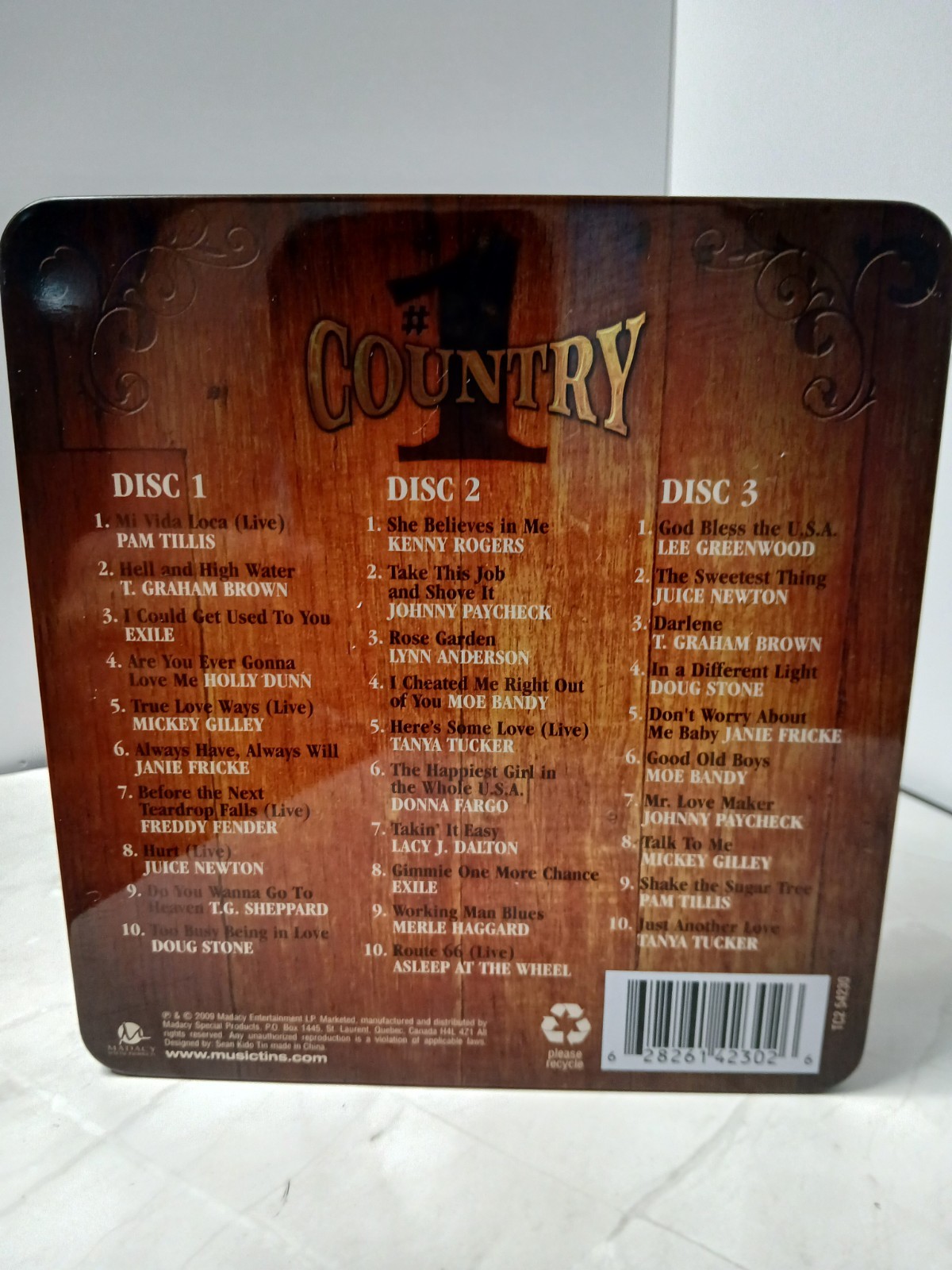 2009 #1 Country Collector’s Edition – 3‑Disc CD Set in Tin Box – Original...
